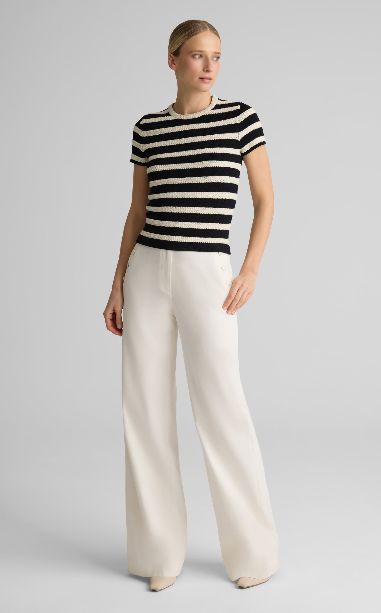 Lori Sweater In Breton Stripe Knit