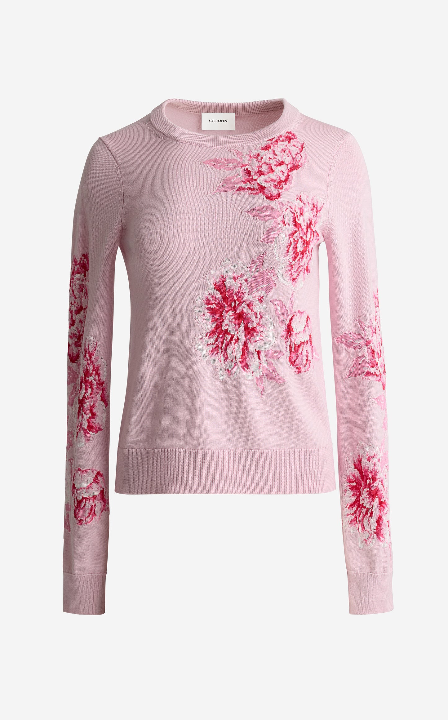 Marjorie Sweater In Peony Merino Silk