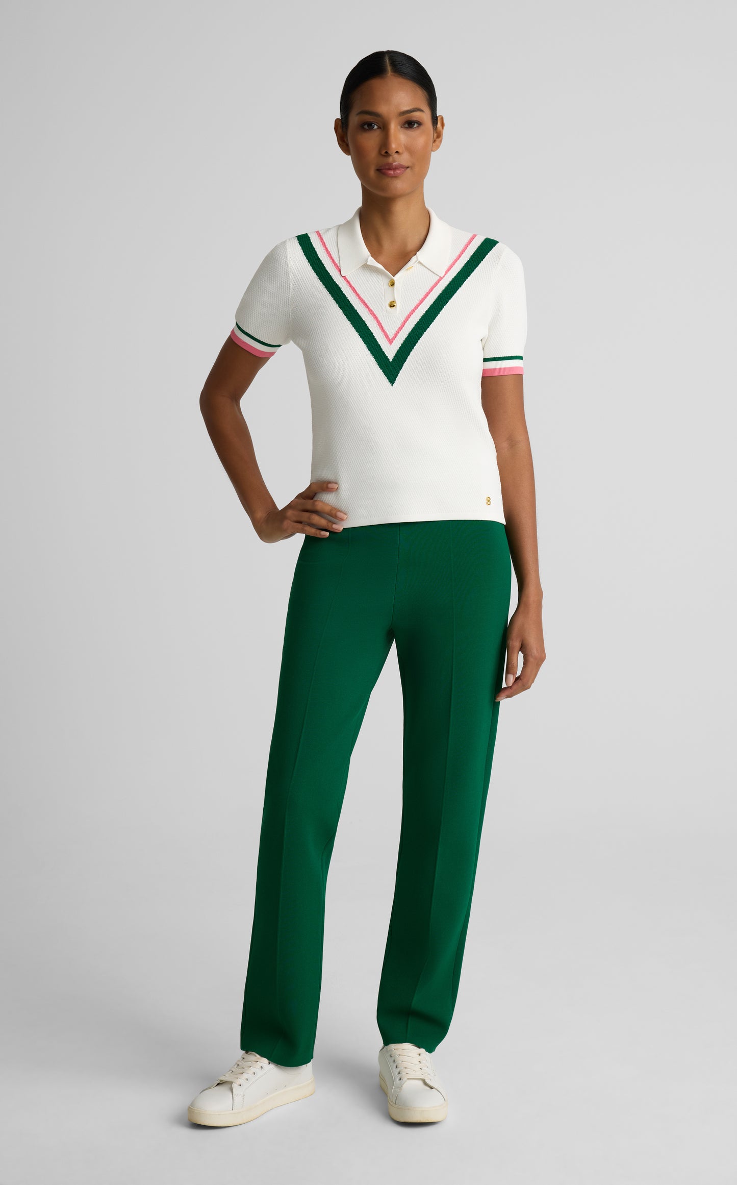 Kendall Sweater In Diagonal Texture Knit