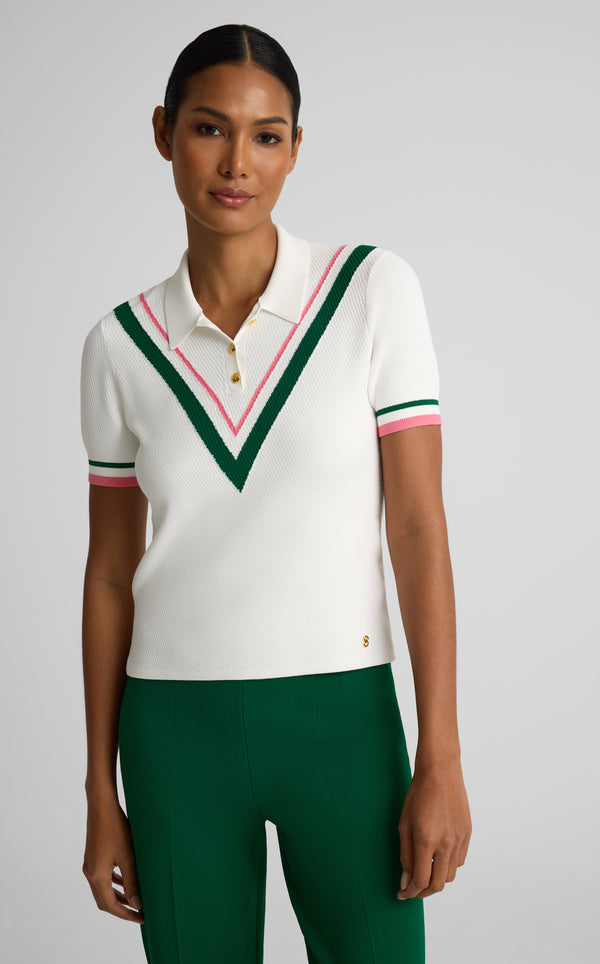 Kendall Sweater In Diagonal Texture Knit