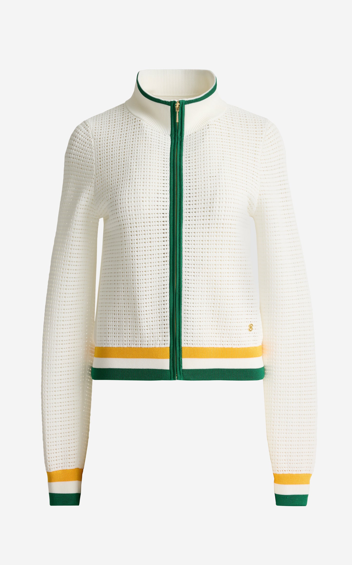 Savannah Sweater In Geometric Pointelle Knit