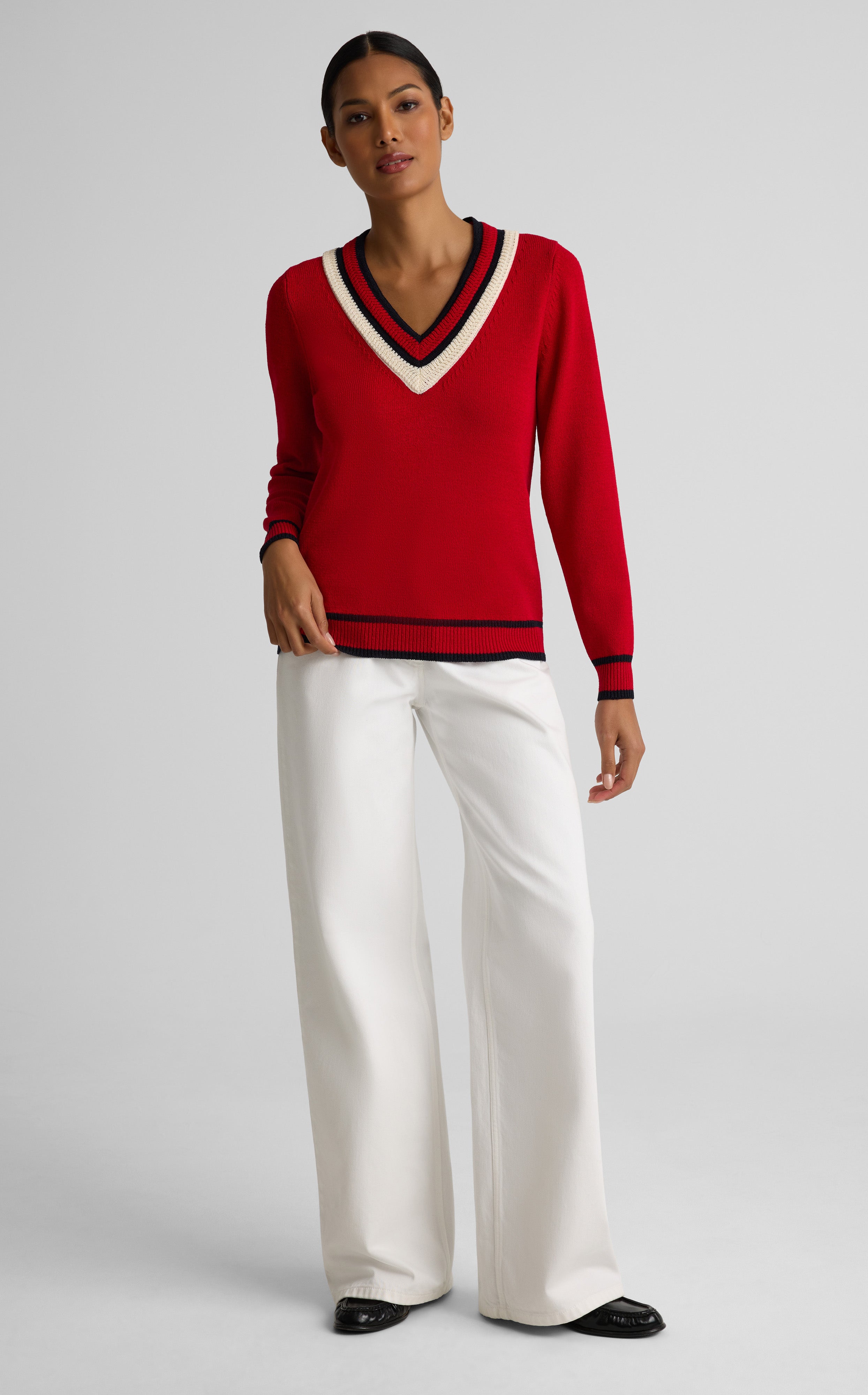 Veda Sweater In Legacy Crepe Knit | St. John Knits