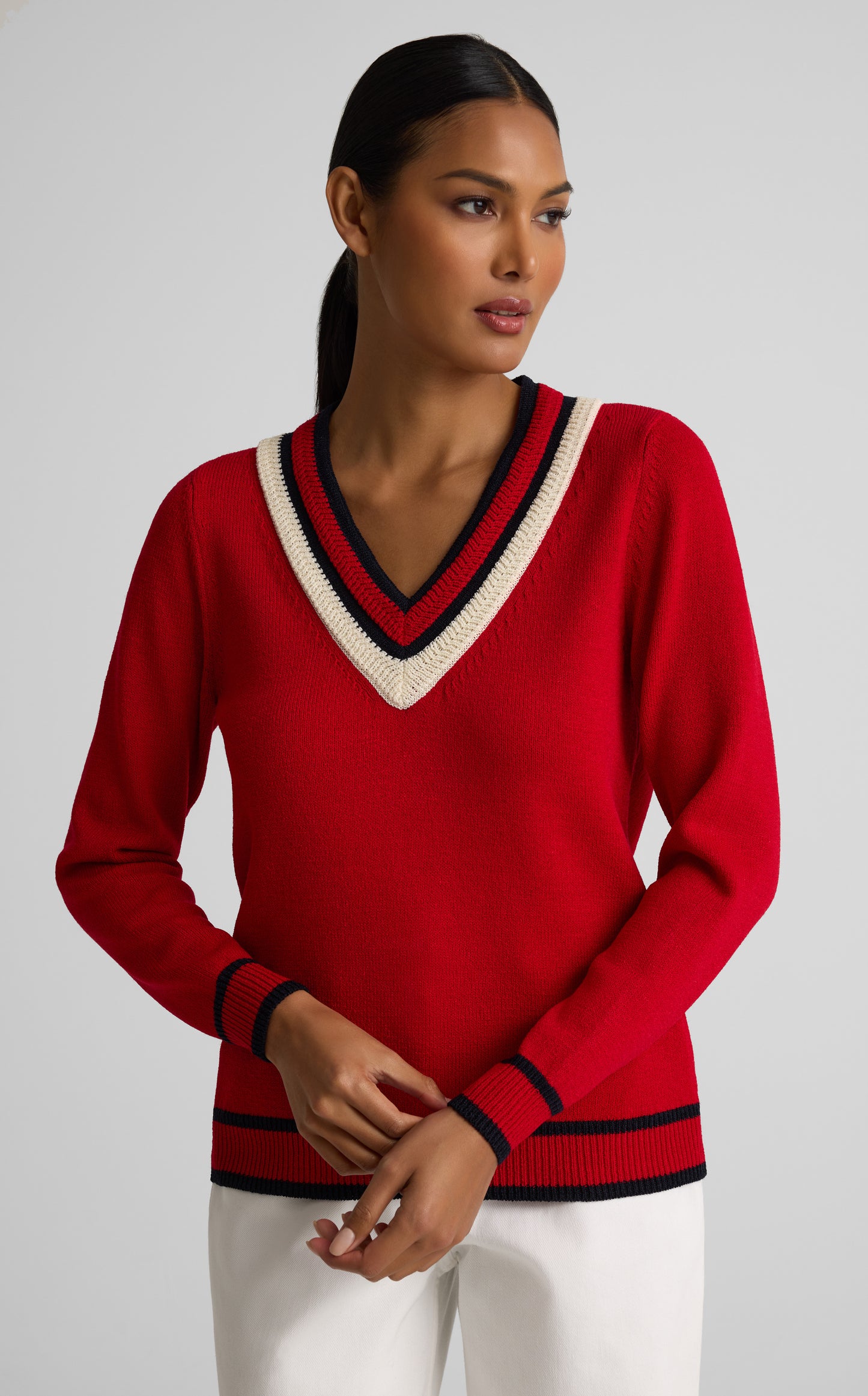 Veda Sweater In Legacy Crepe Knit