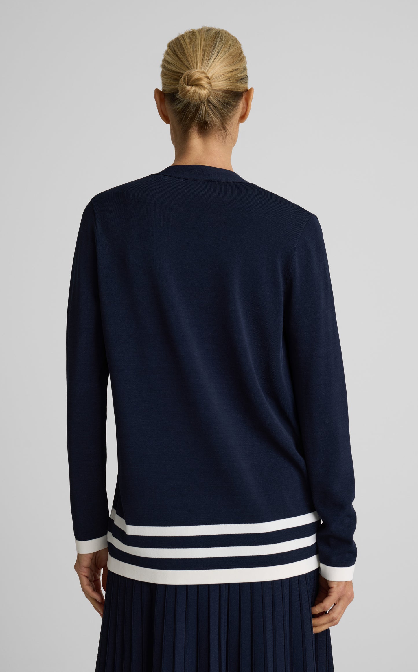 Meredith Cardigan In Riviera Crepe Knit