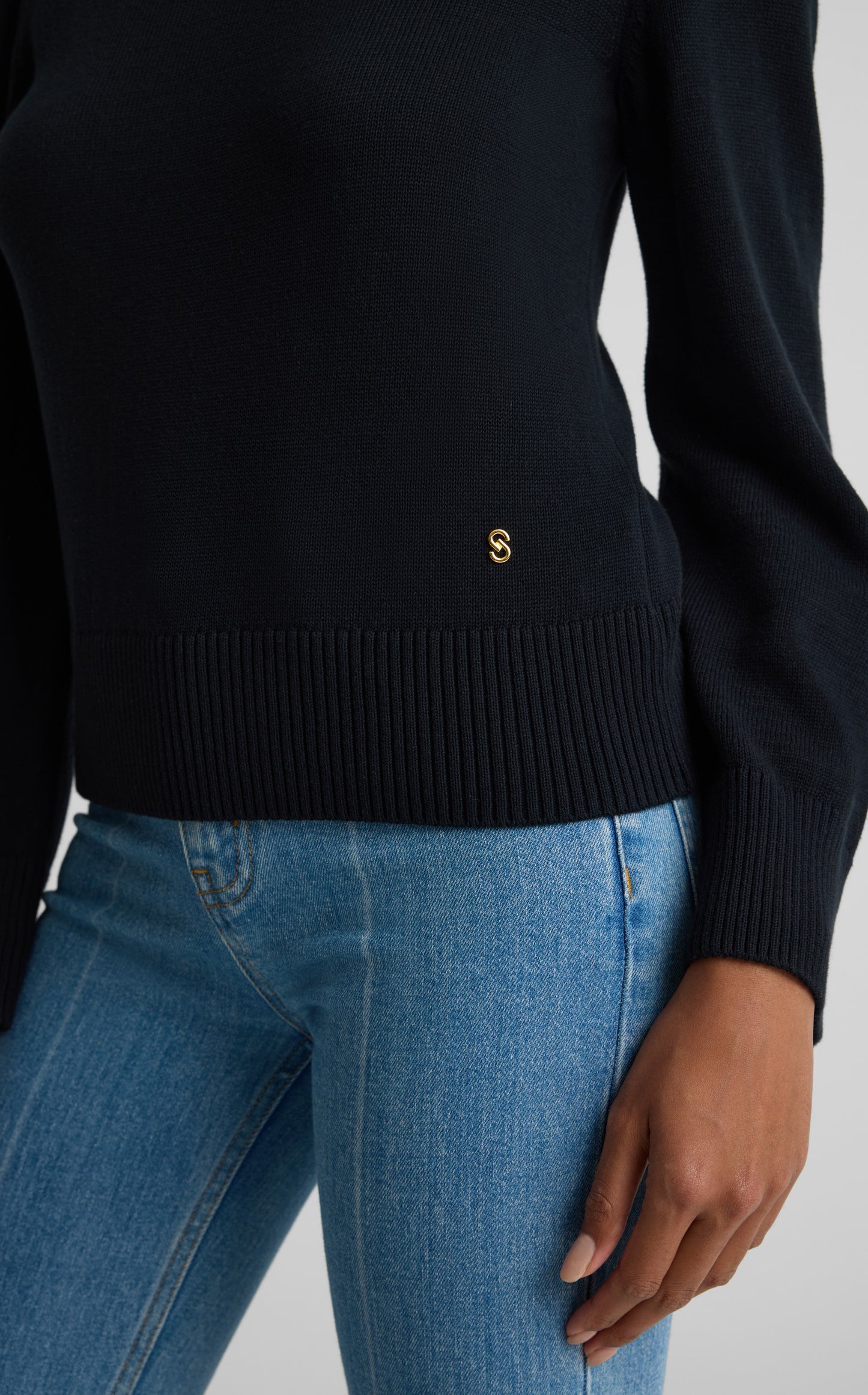 Tabitha Sweater In Lightweight Cotton Knit