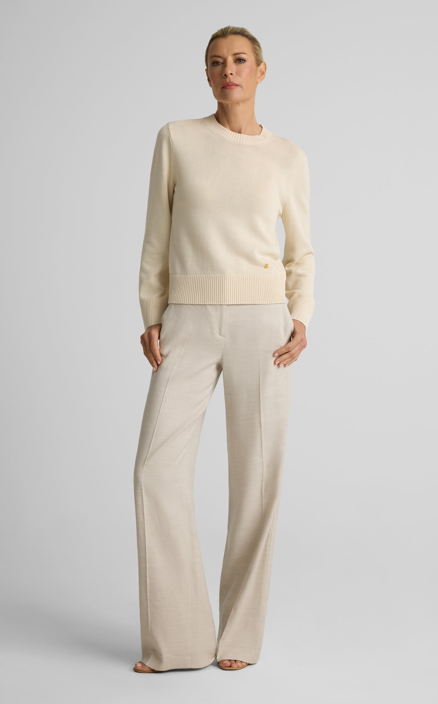 Tabitha Sweater In Lightweight Cotton Knit