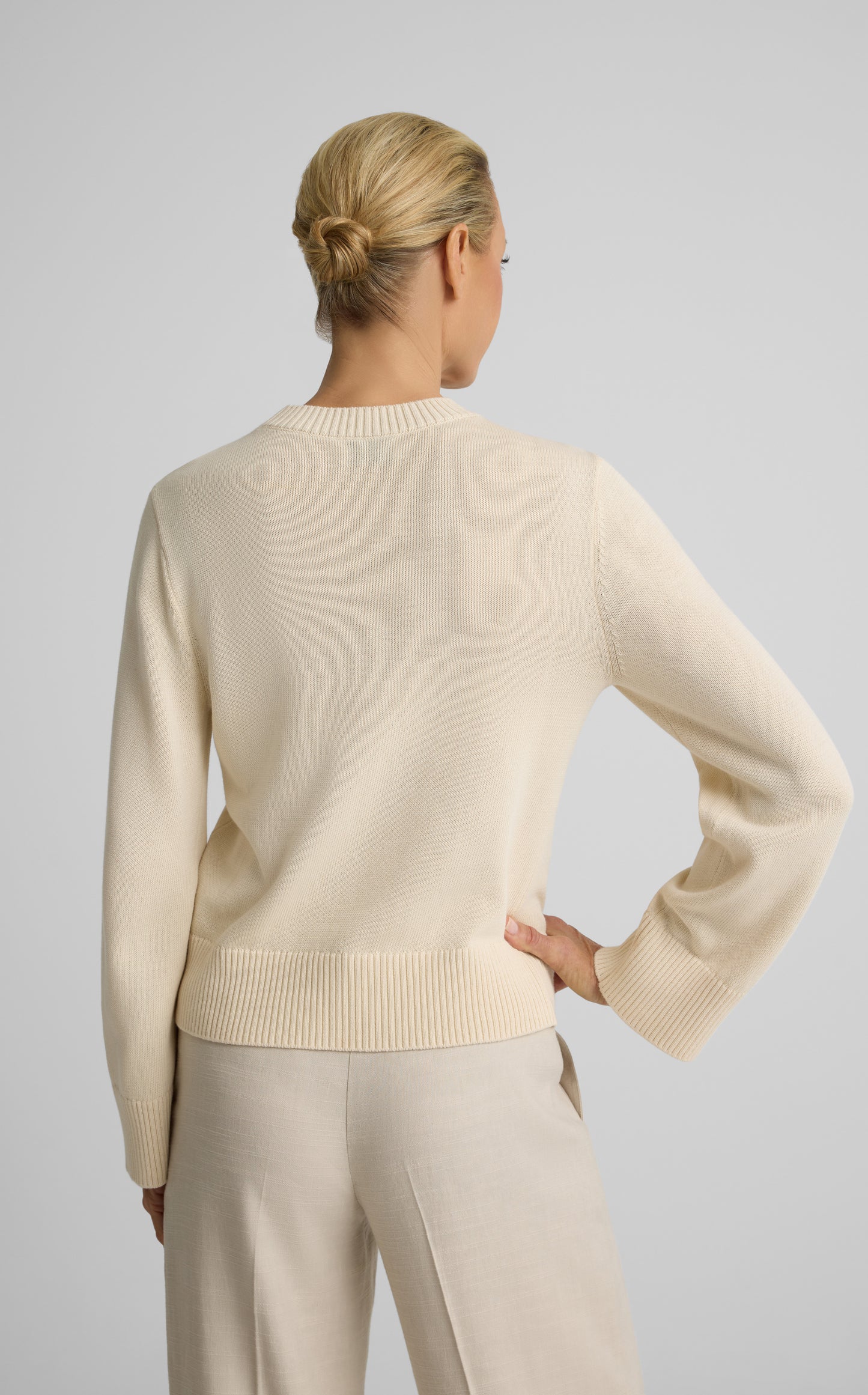 Tabitha Sweater In Lightweight Cotton Knit