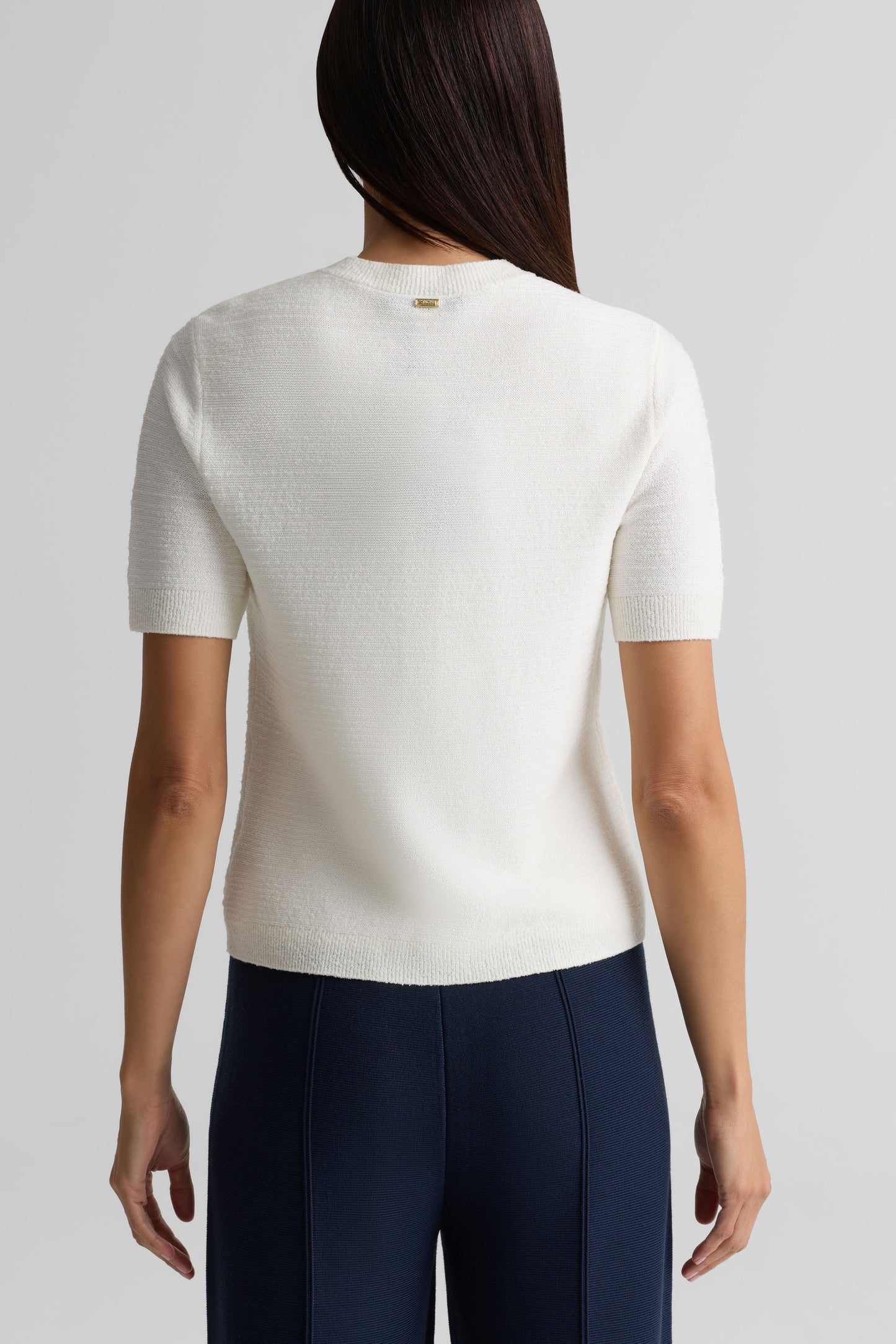 Short Sleeve Crewneck Cardigan