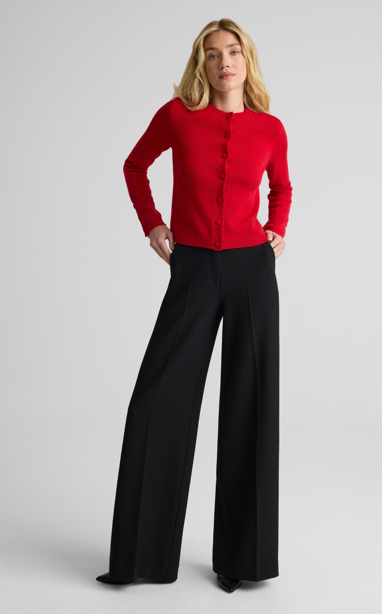 Cardigan In Wool Cashmere Knit