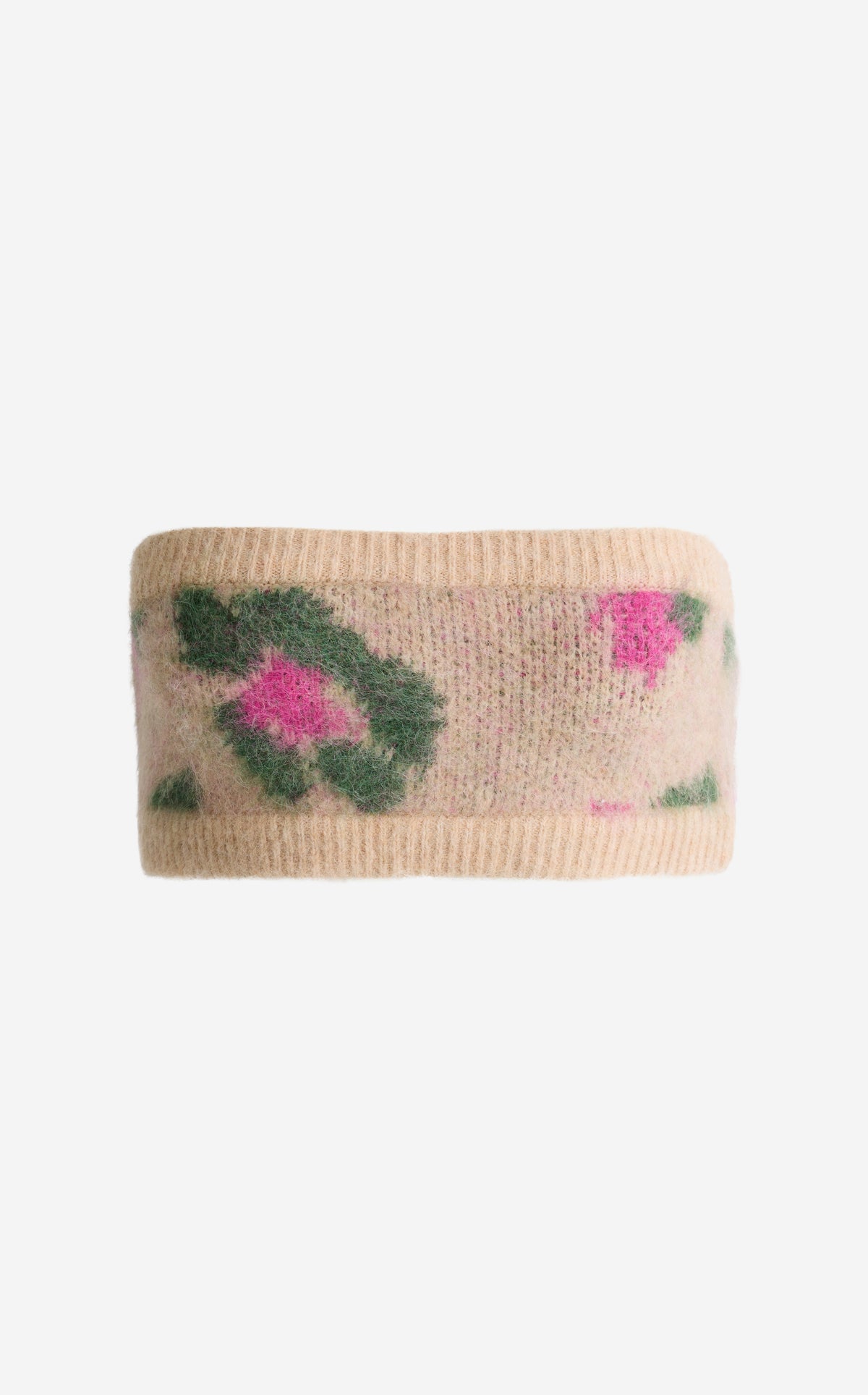 Bandeau in Brushed Alpaca Blend Jacquard