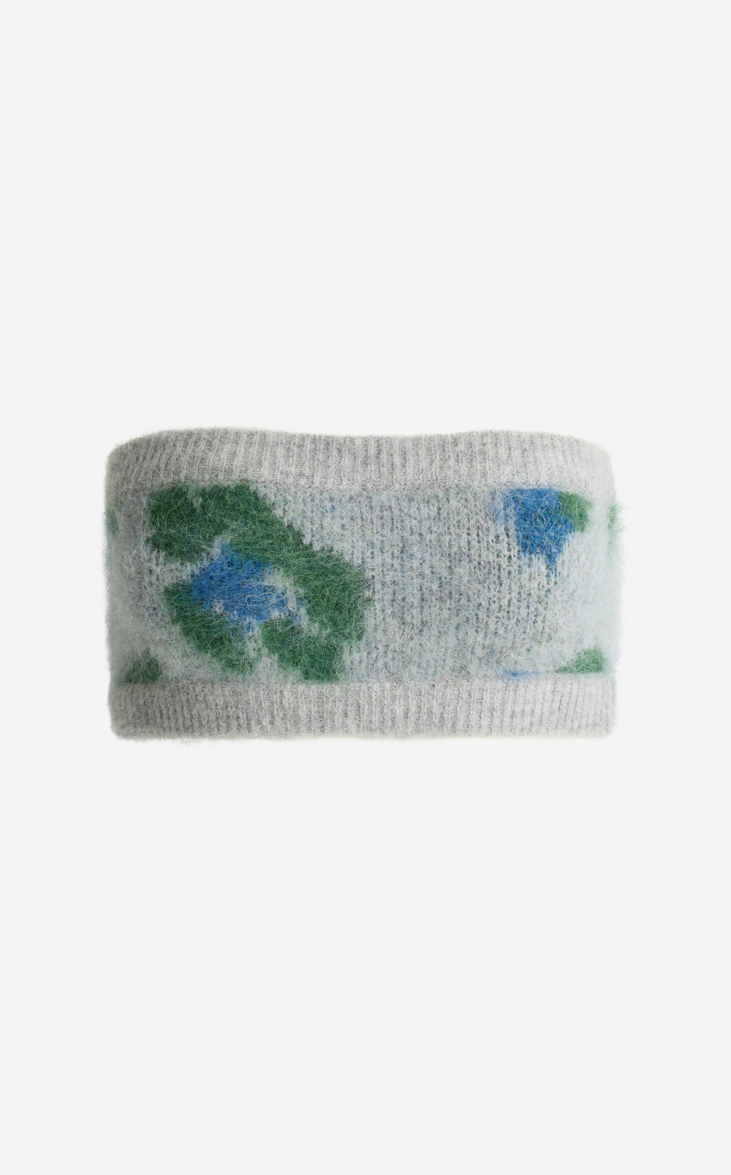 Bandeau in Brushed Alpaca Blend Jacquard