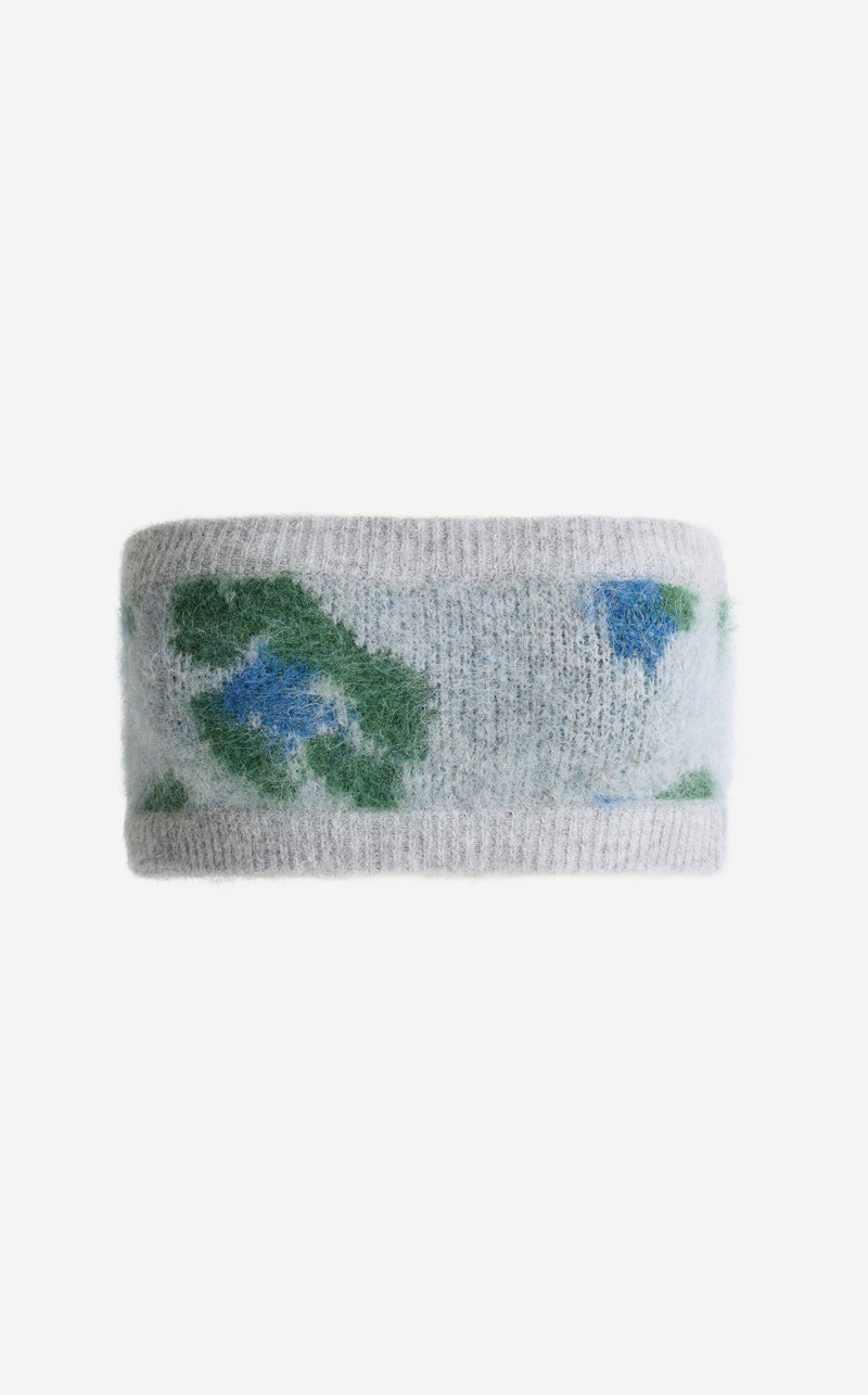 Bandeau in Brushed Alpaca Blend Jacquard