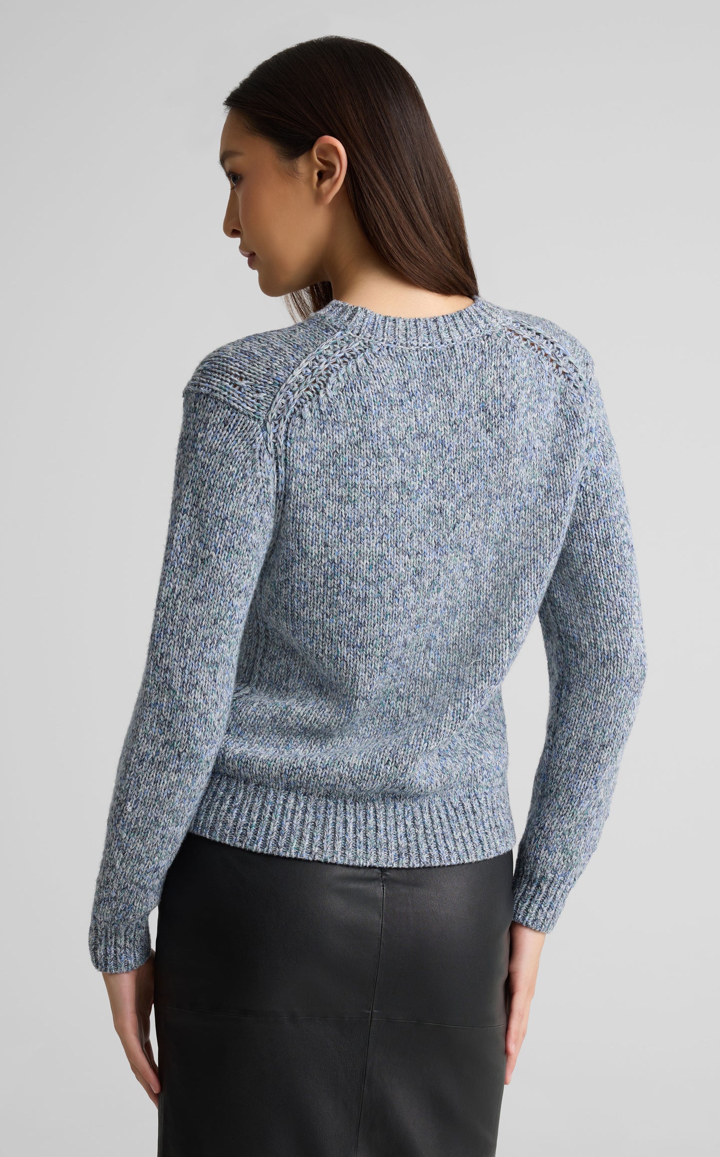 Sweater In Space Dye Mouliné