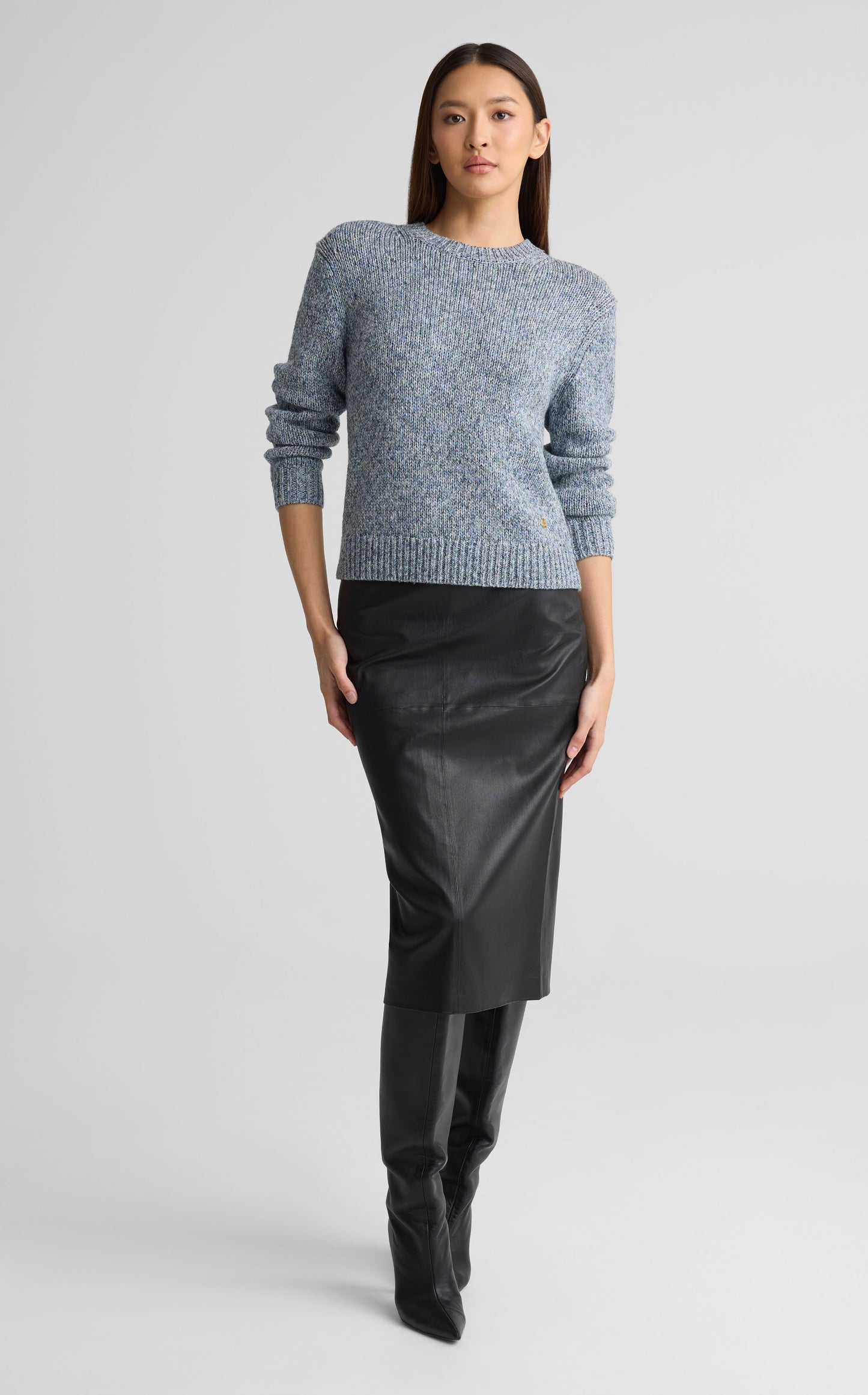 Sweater In Space Dye Mouliné