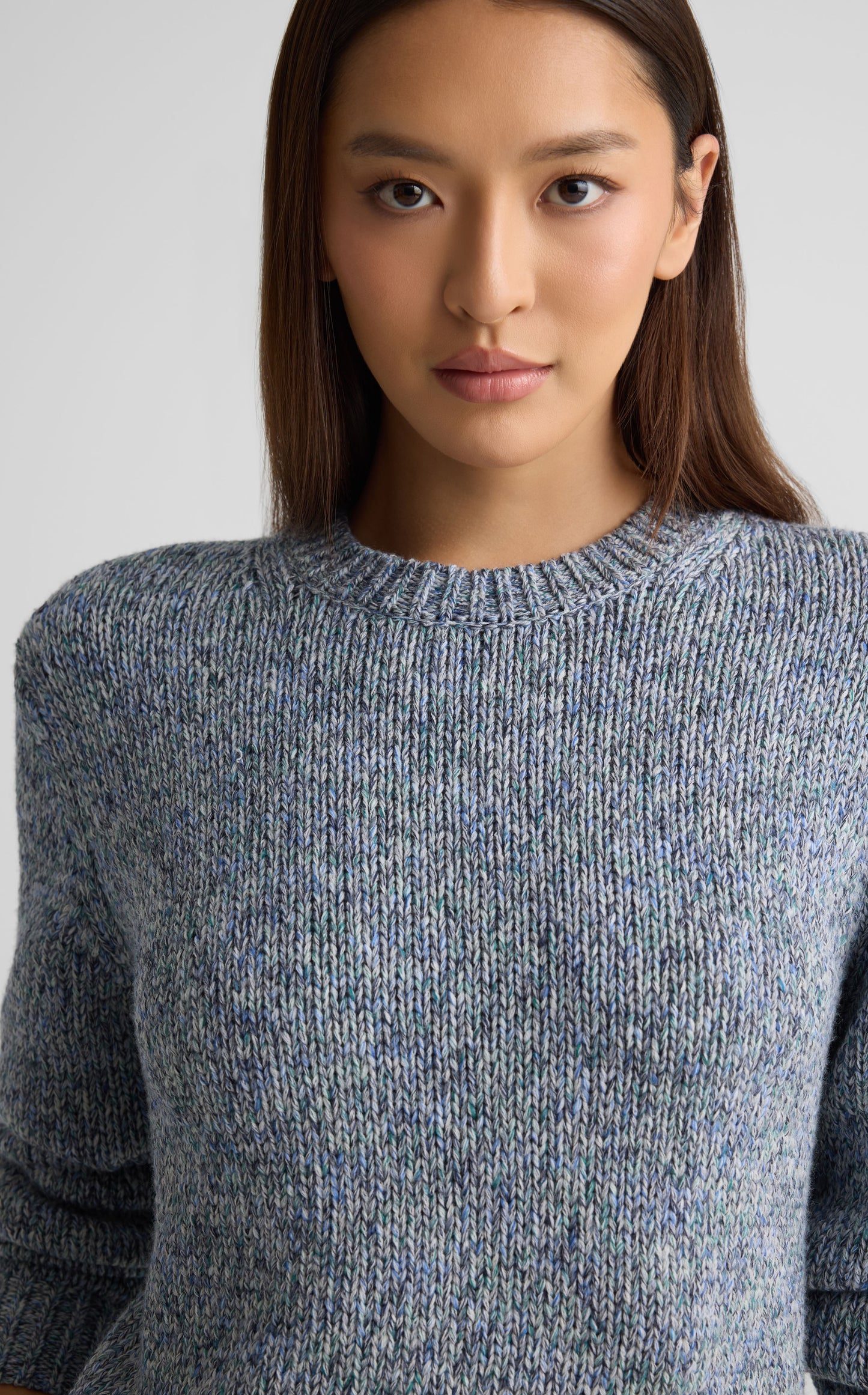 Sweater In Space Dye Mouliné