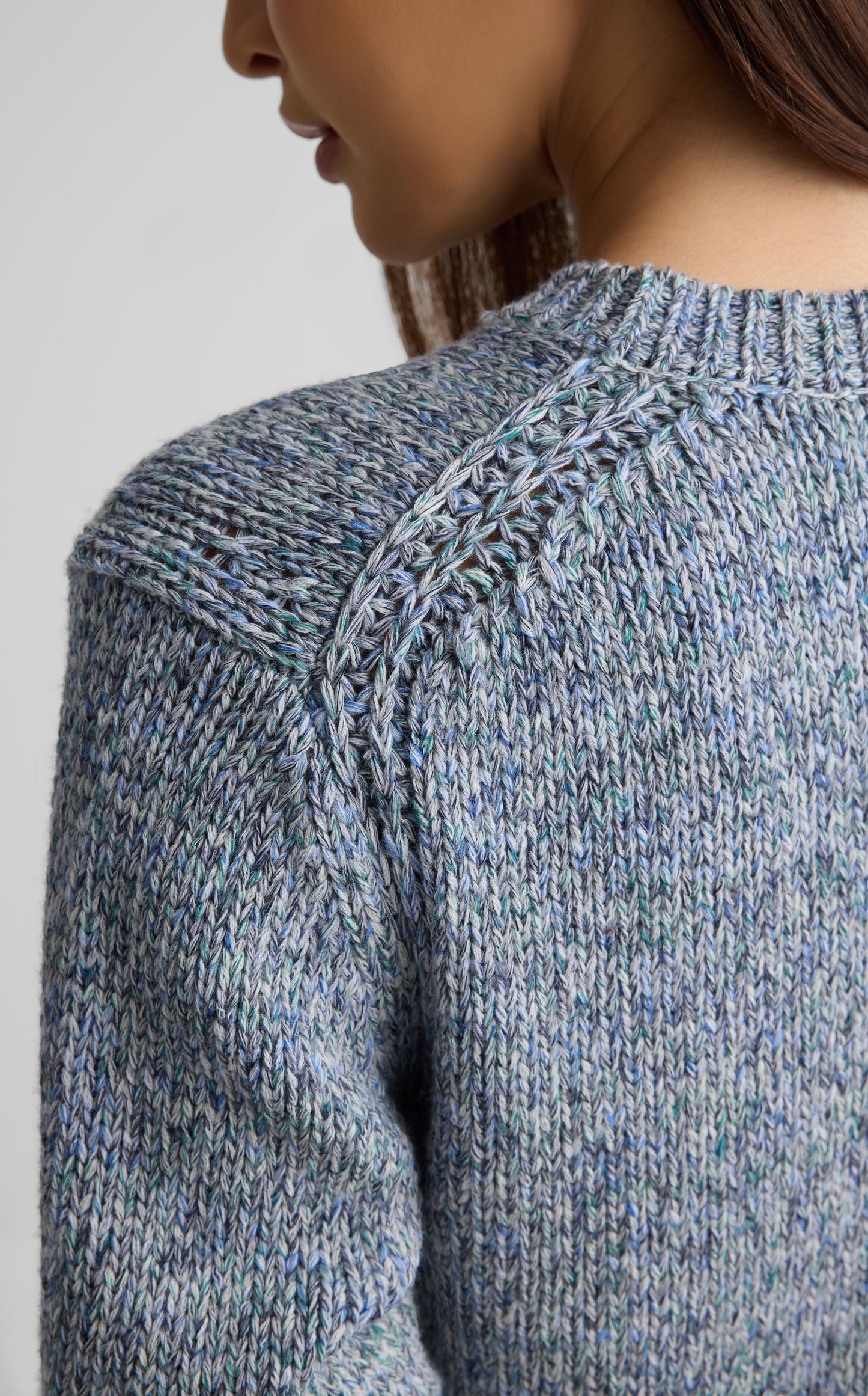 Sweater In Space Dye Mouliné