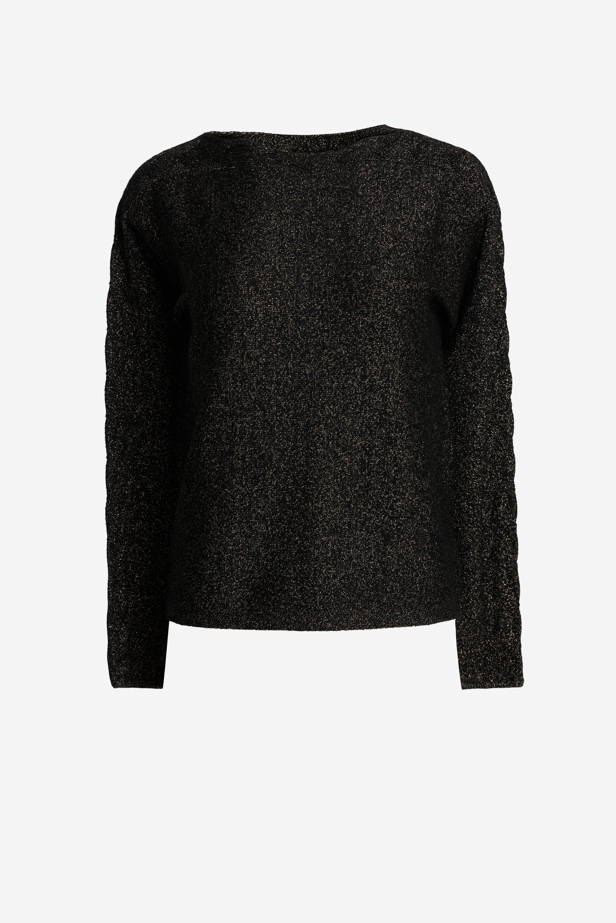 Lurex Cable Knit Sweater