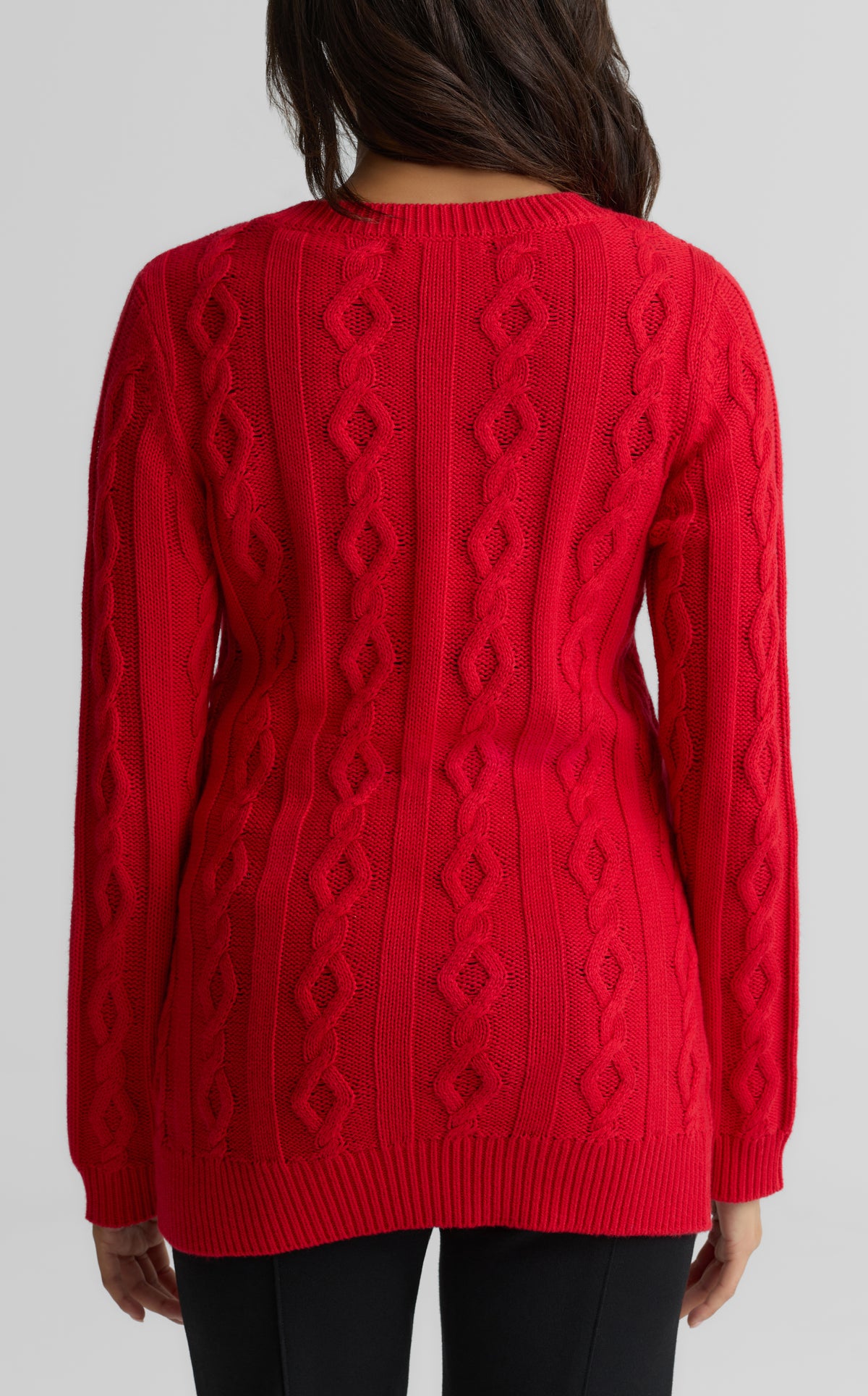 Cotton Cashmere Cable Knit Sweater