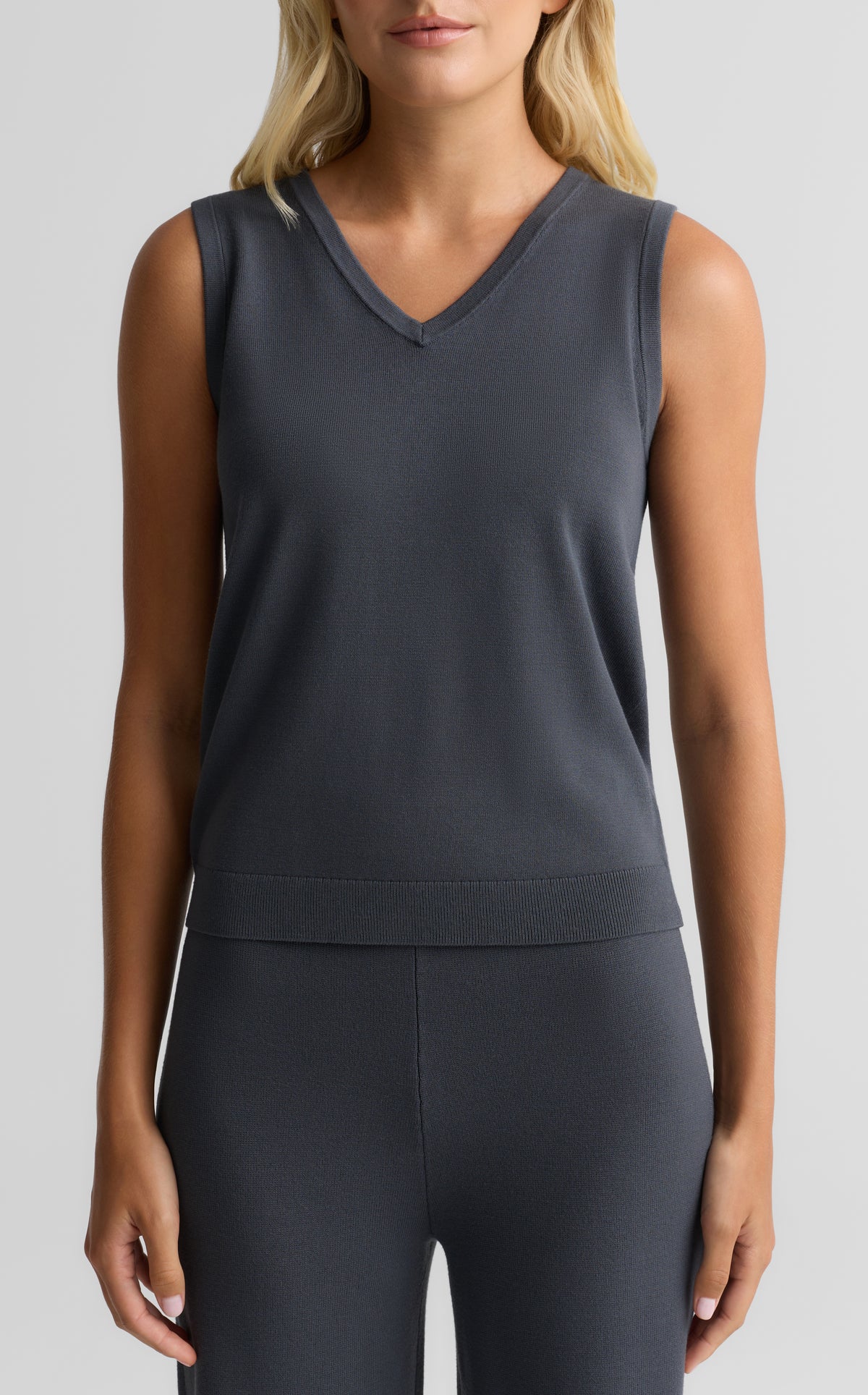 Milano Knit V-Neck Tank