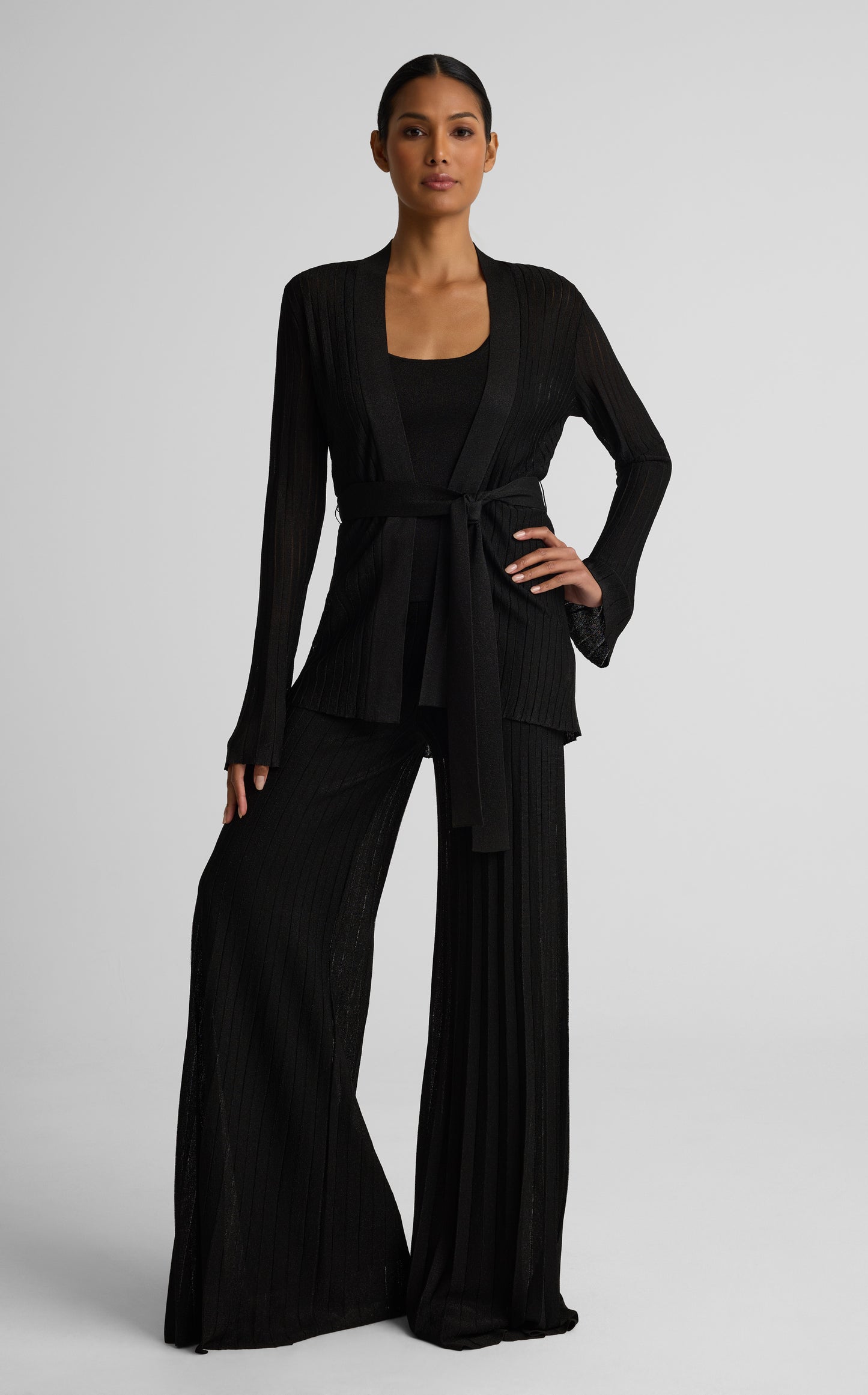 Katherine Pant In Soleil Metallic Knit