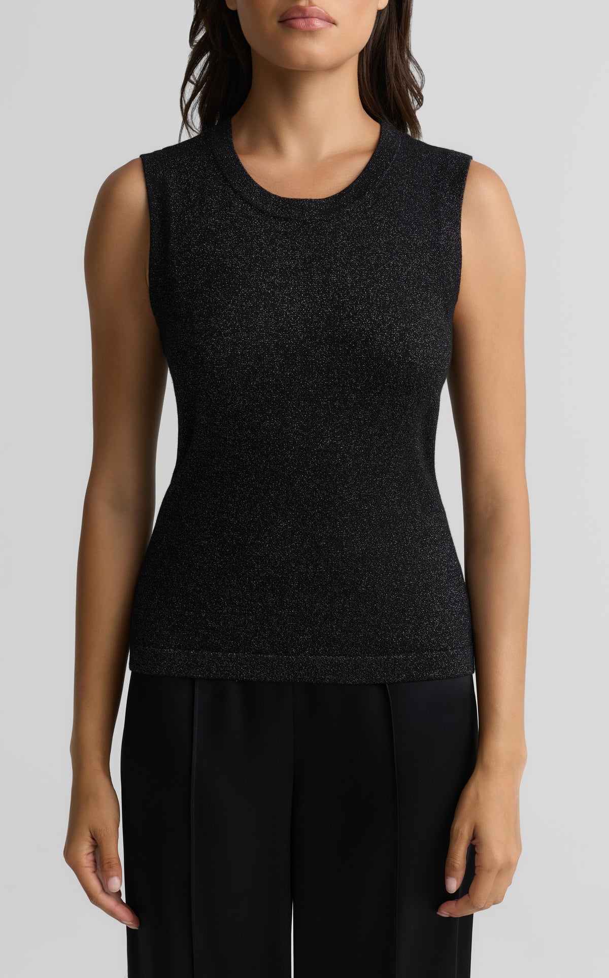 Metallic Knit Shell