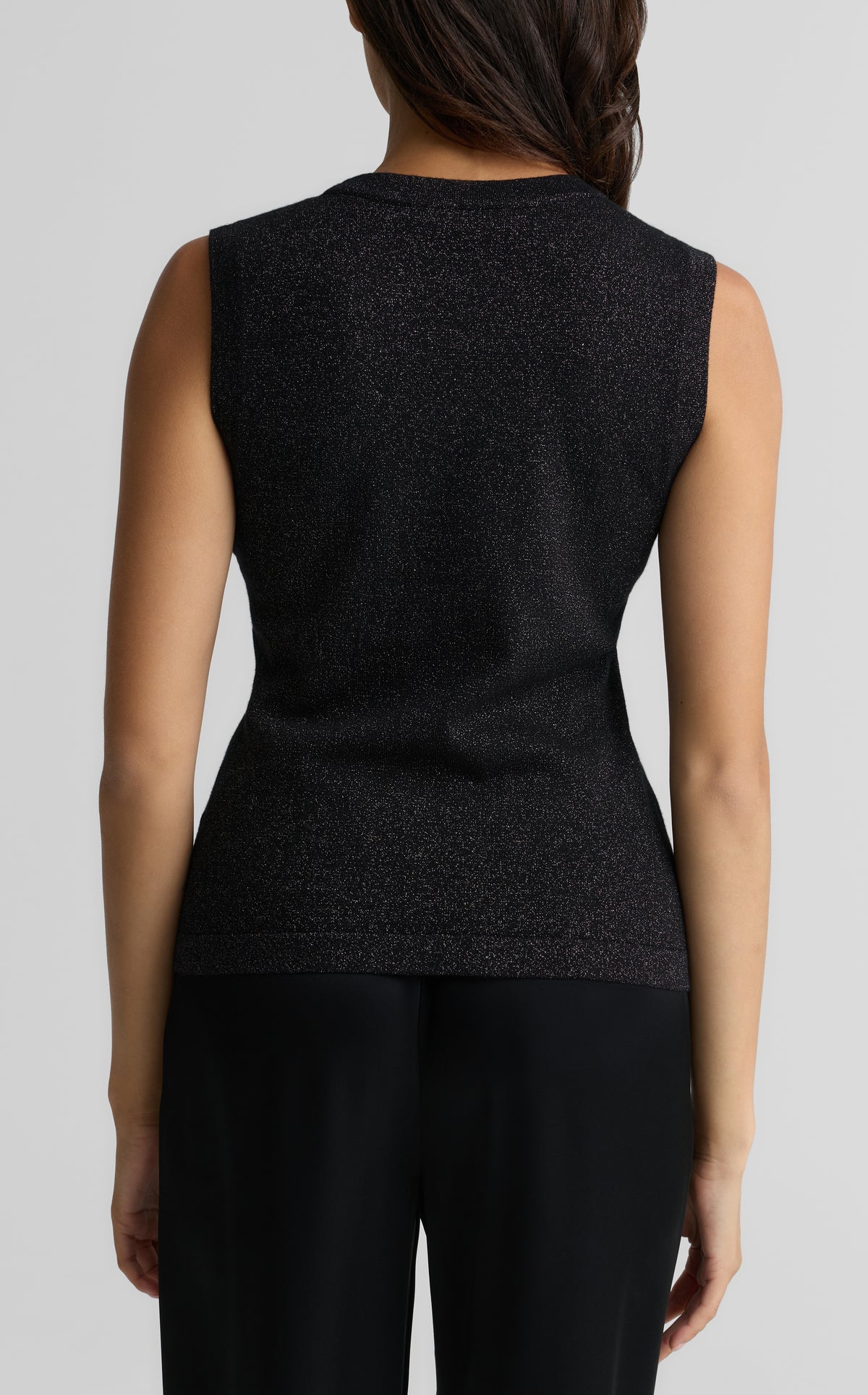 Metallic Knit Shell