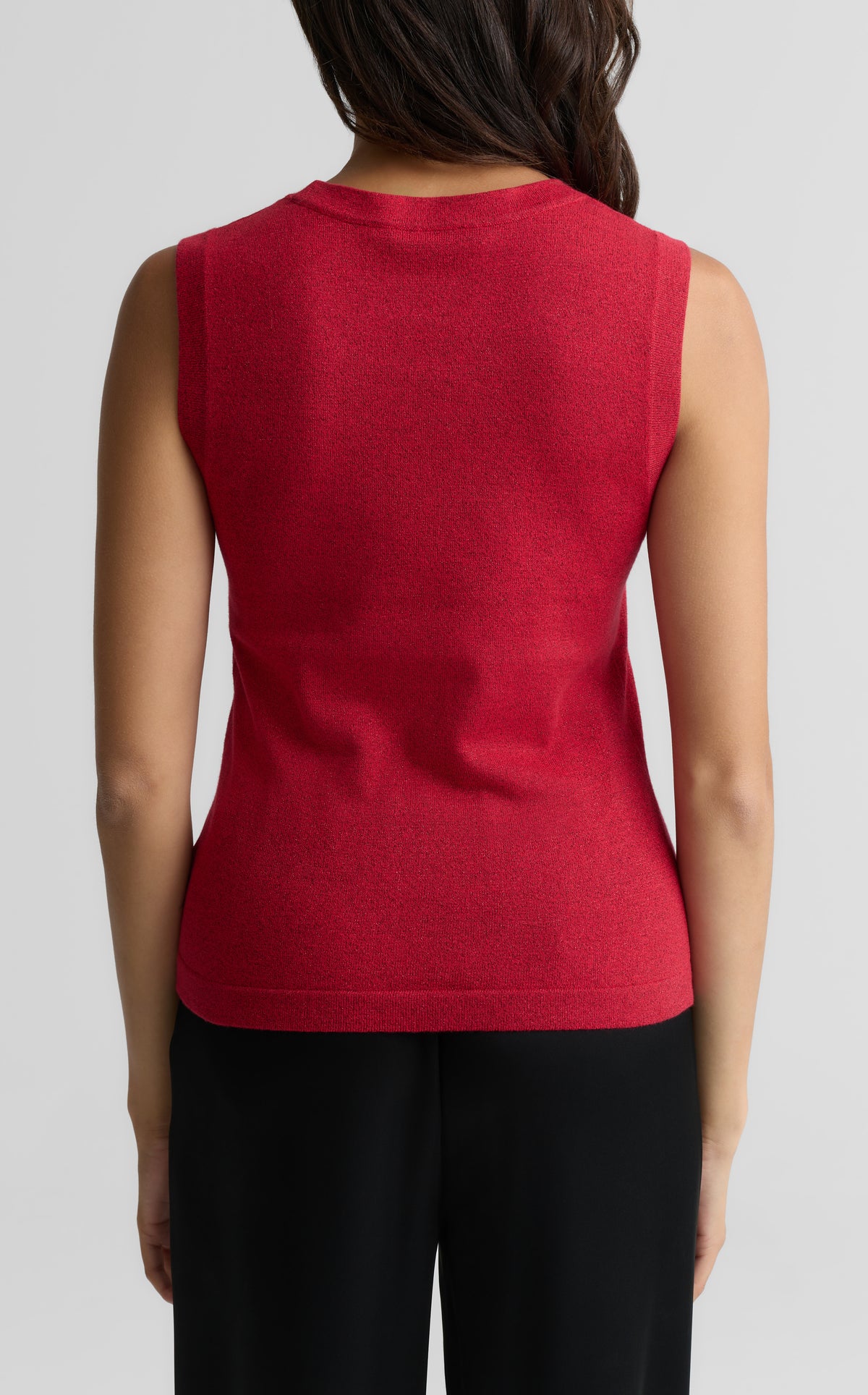 Metallic Knit Shell