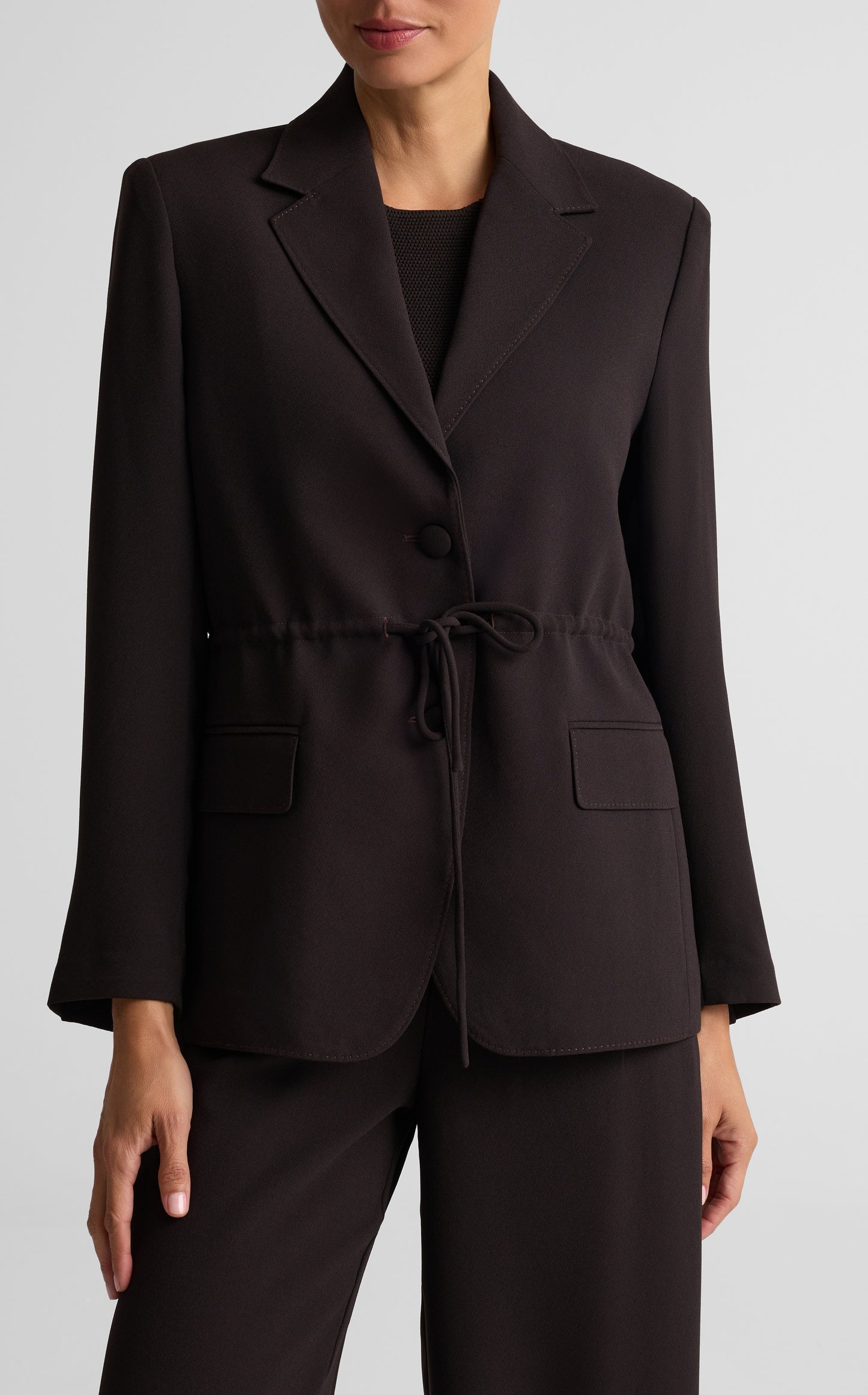 Satin Tie Waist Jacket