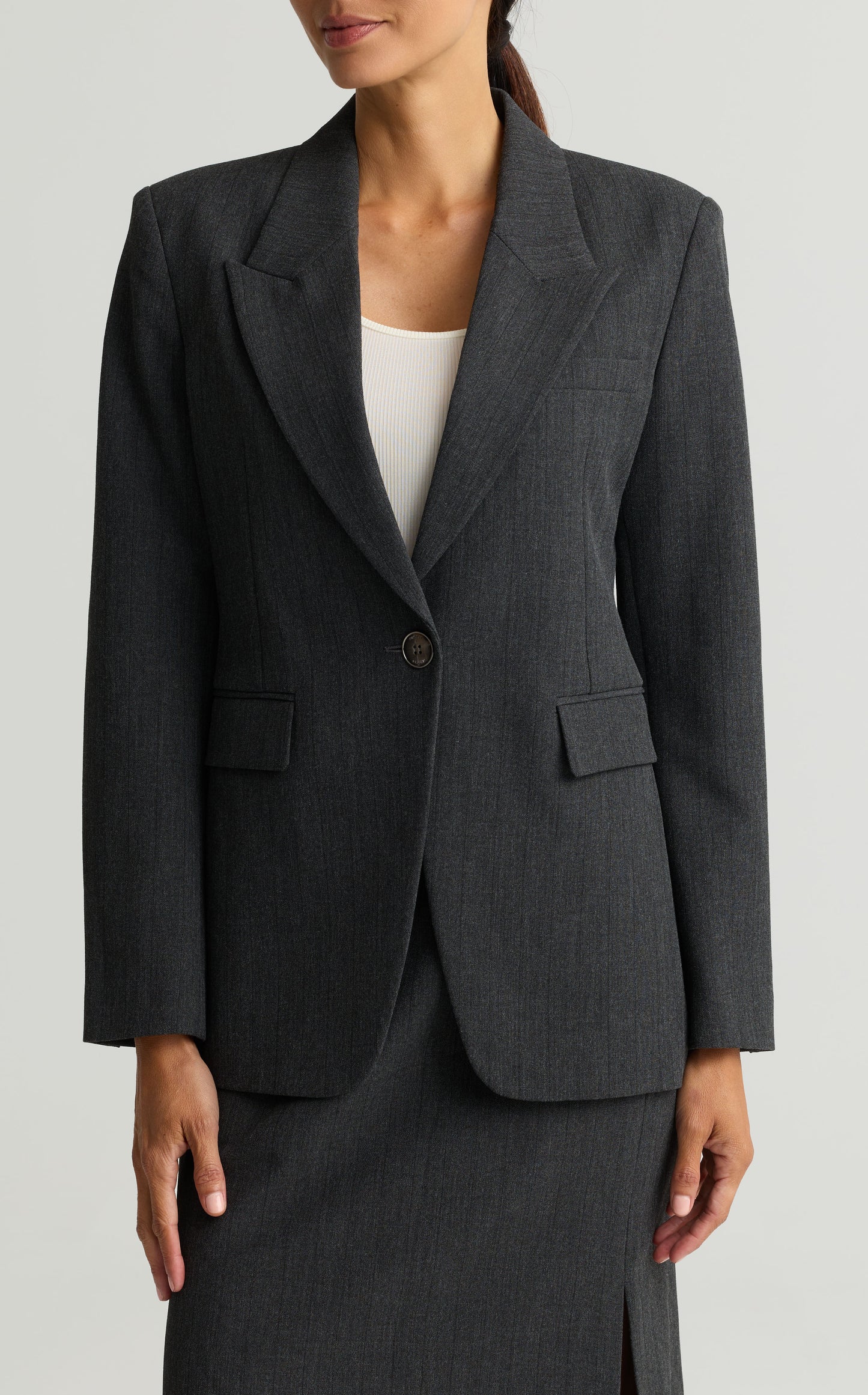 Pinstripe Suiting Jacket