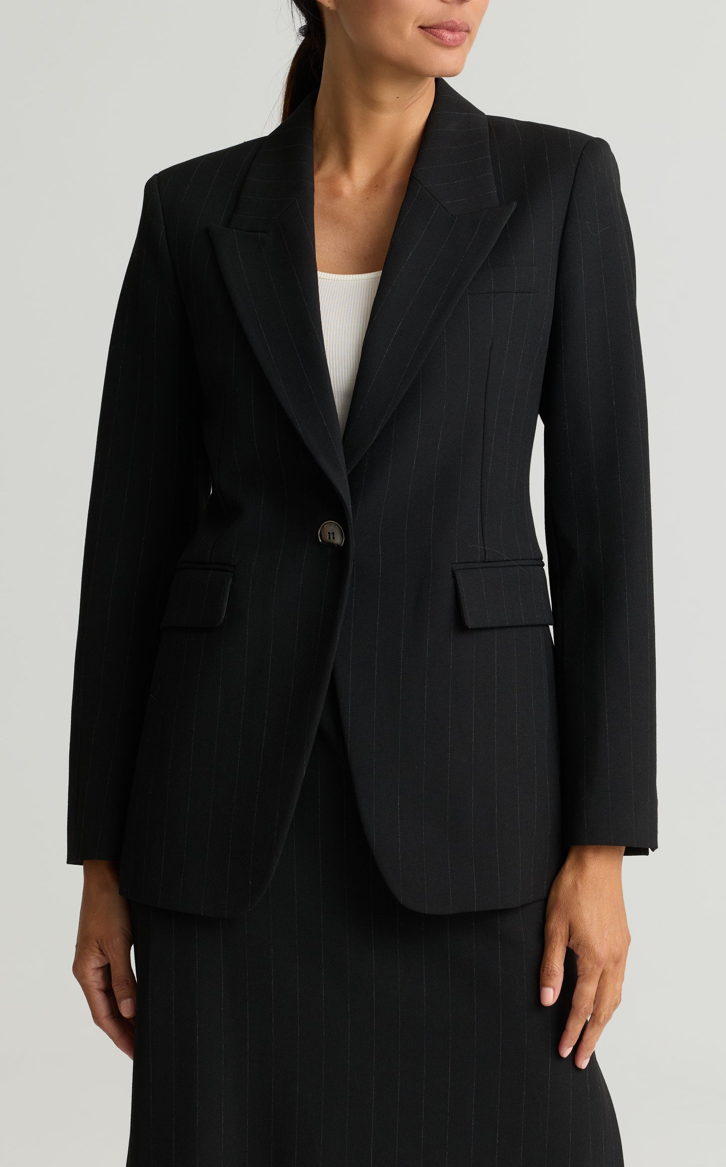 Pinstripe Suiting Jacket