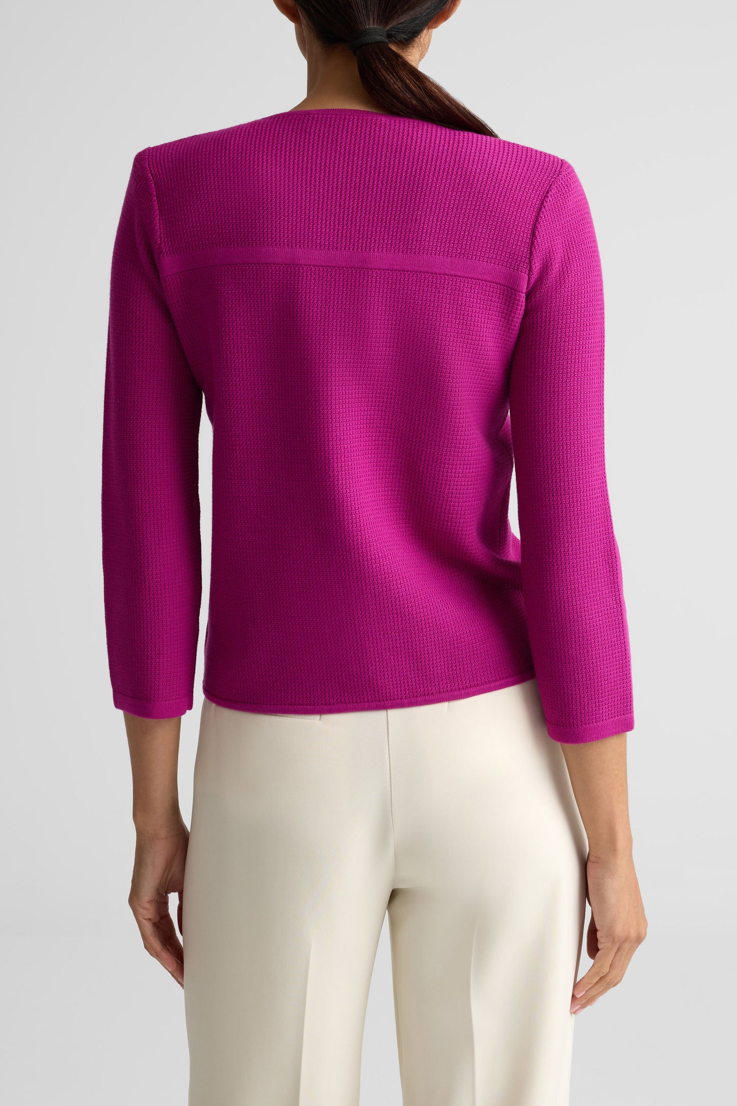 Stretch Piqué Knit Jacket
