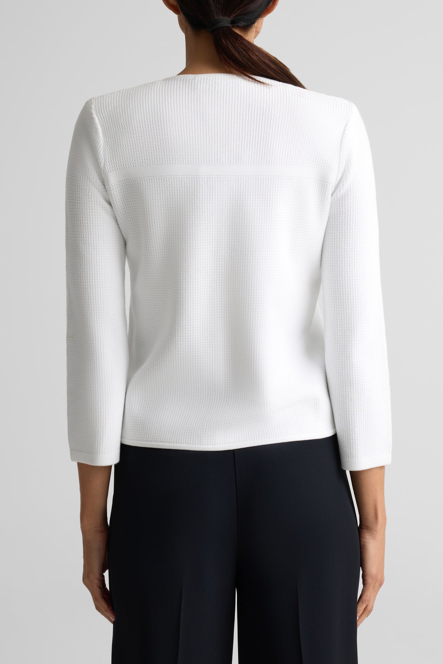 Stretch Piqué Knit Jacket