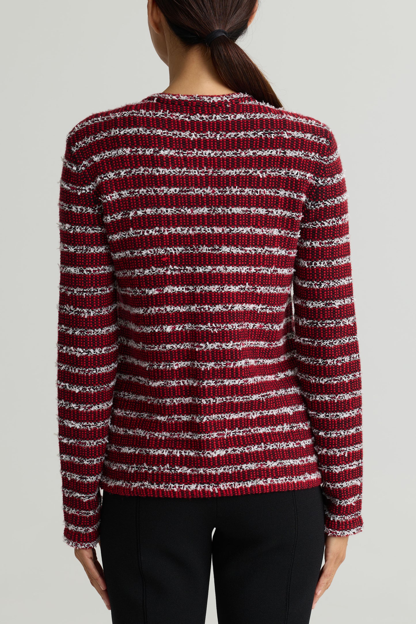 Multi Stripe Novelty Knit Jacket