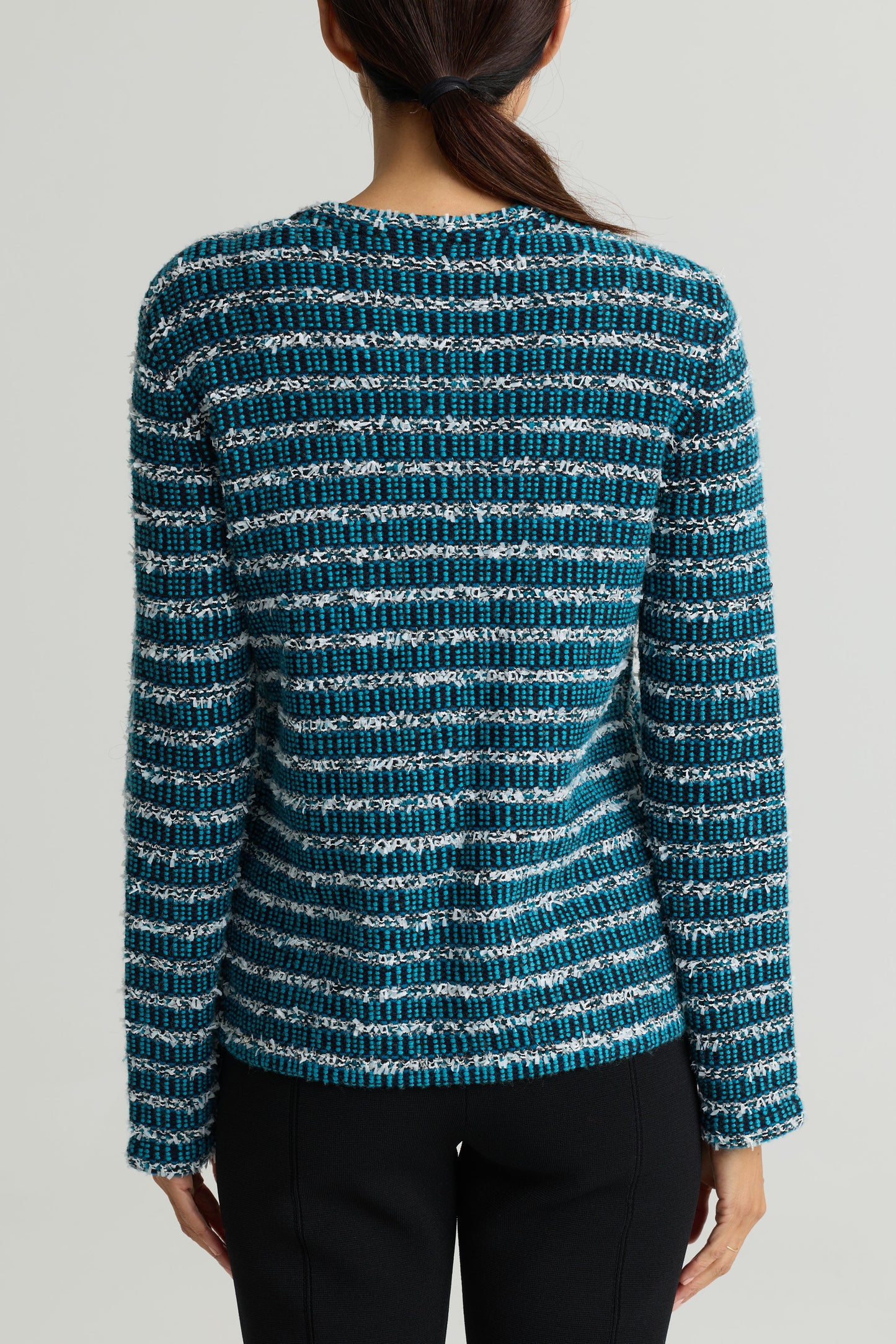 Novelty Stripe Knit Jacket