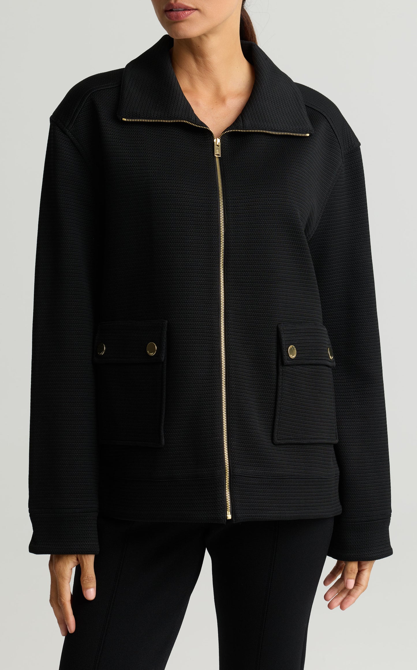 Piqué Jersey Zip Jacket