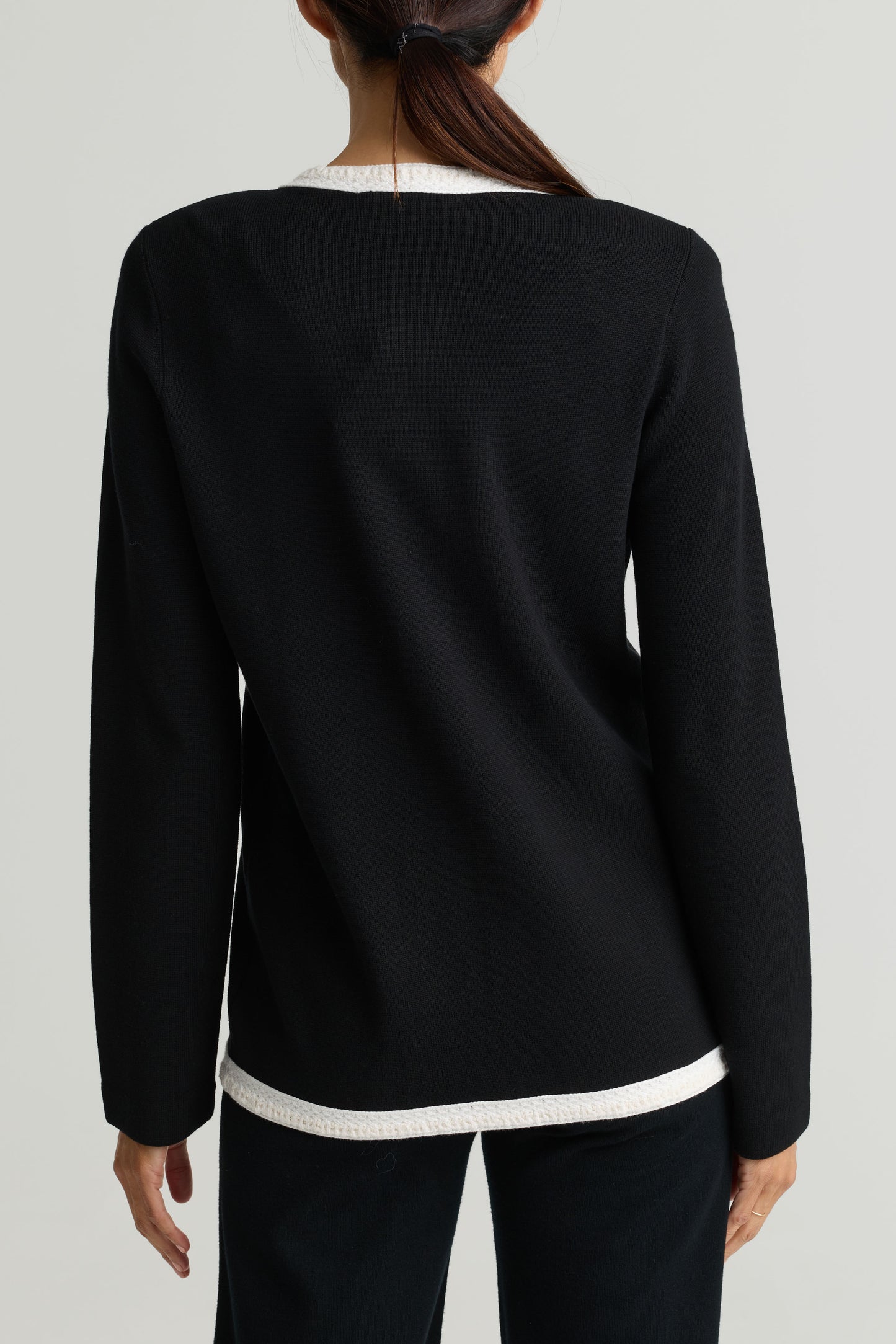 Flat Piqué Knit Jacket