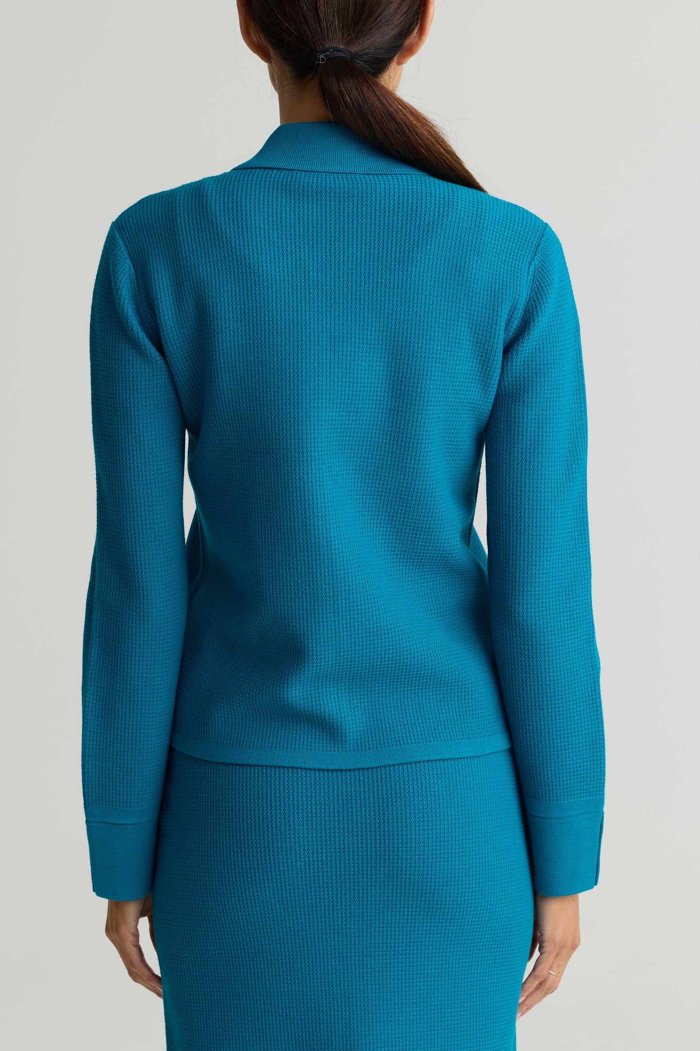 Stretch Waffle Piqué Jacket