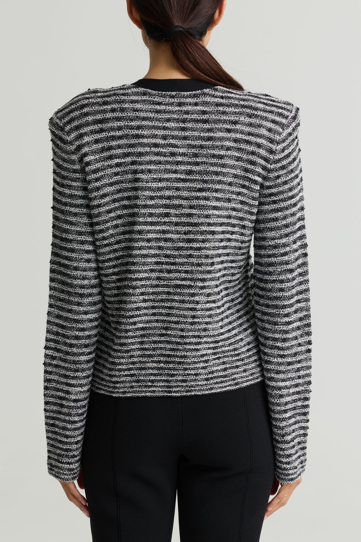 Slub Tweed Knit Jacket