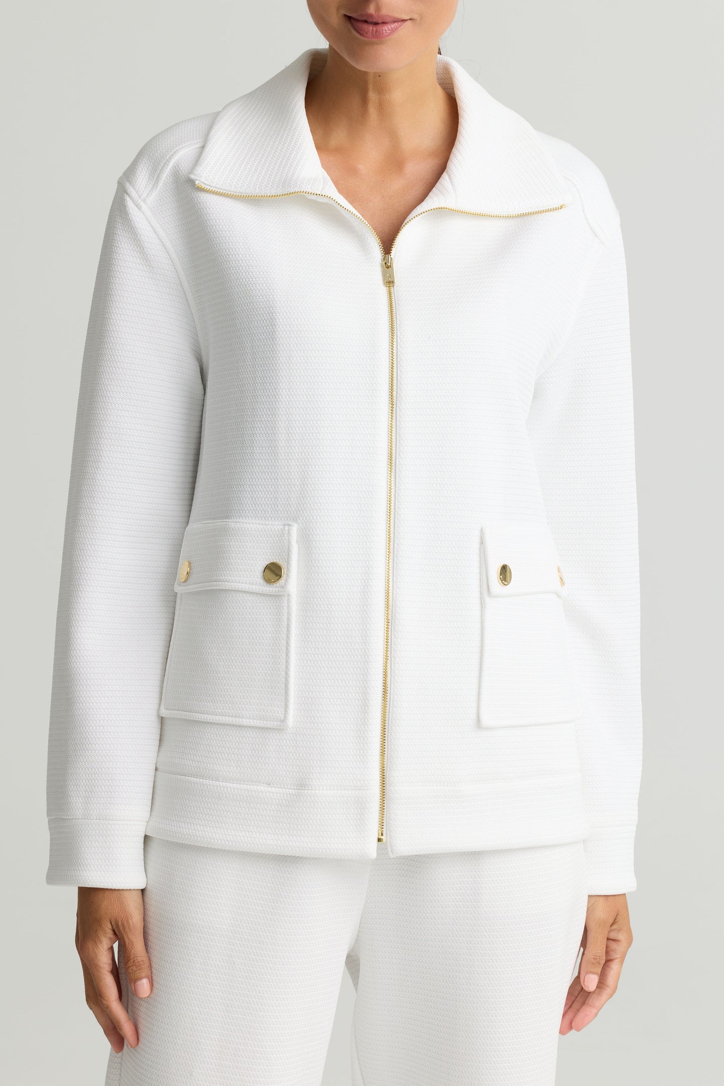 Piqué Jersey Zip Jacket