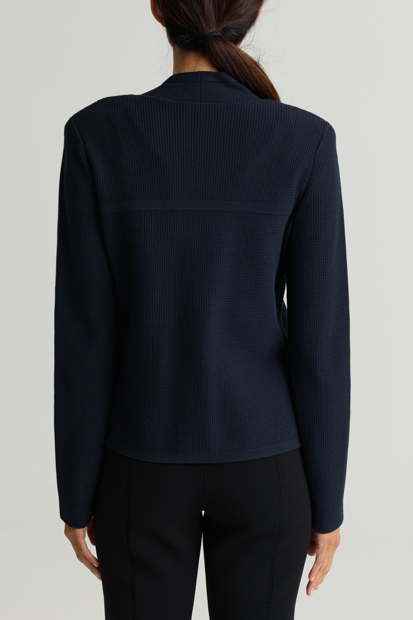 Stretch Piqué Knit Jacket