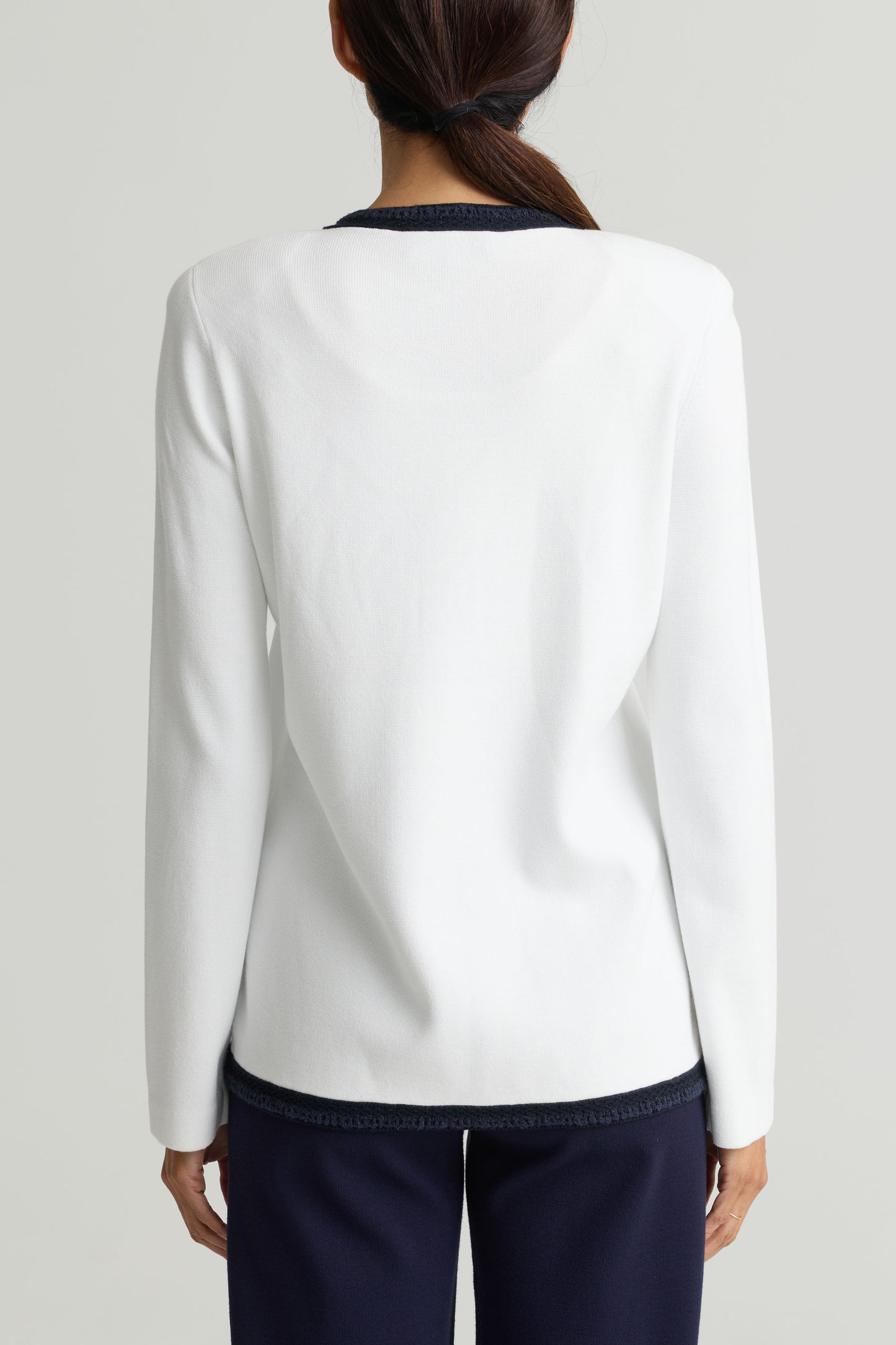 Flat Piqué Knit Jacket