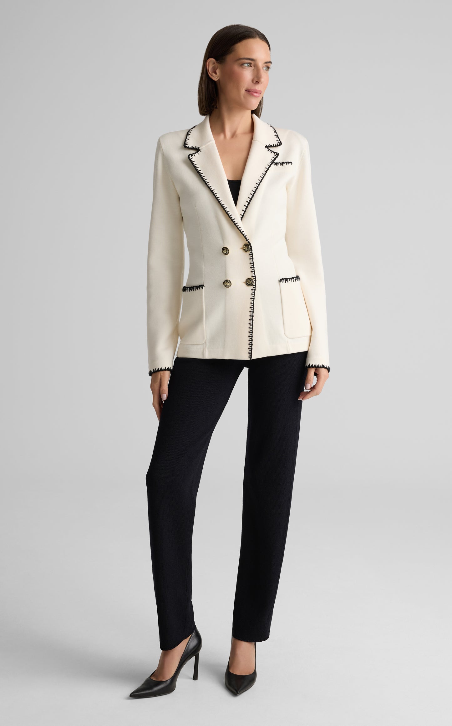 Donna Jacket In Signature Doubleface Knit