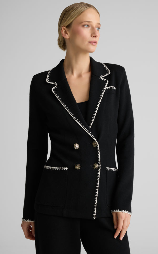 Donna Jacket In Signature Doubleface Knit