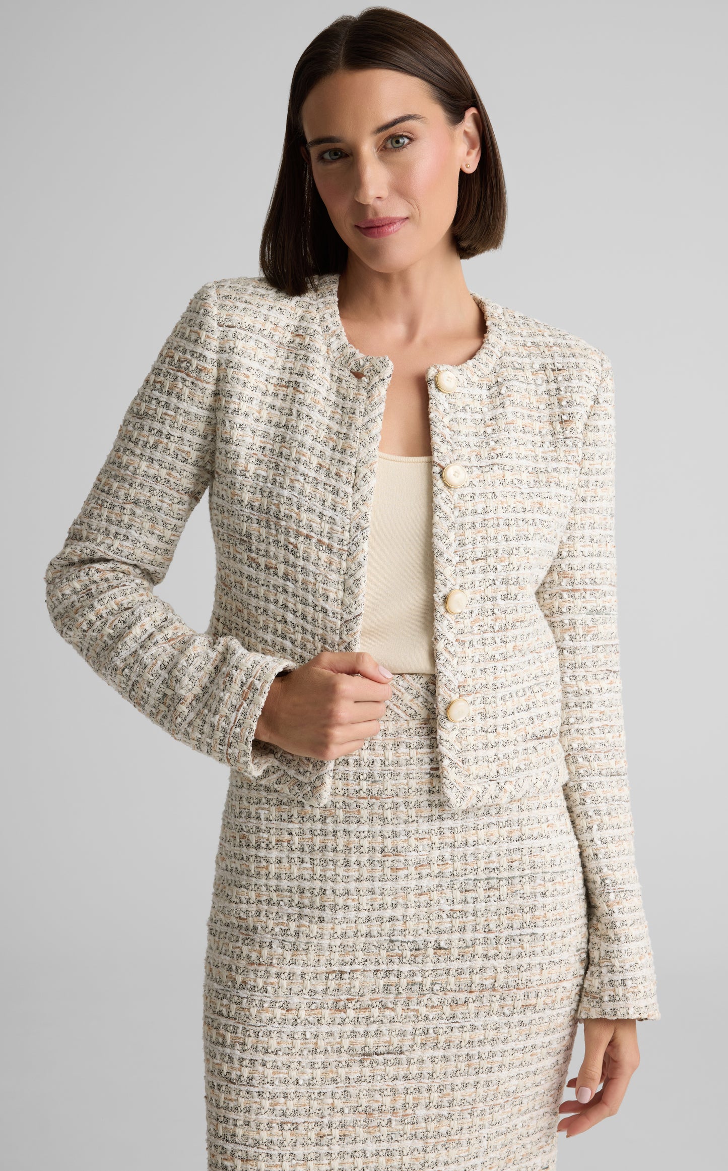 Simone Jacket in Côte d'Azur Tweed