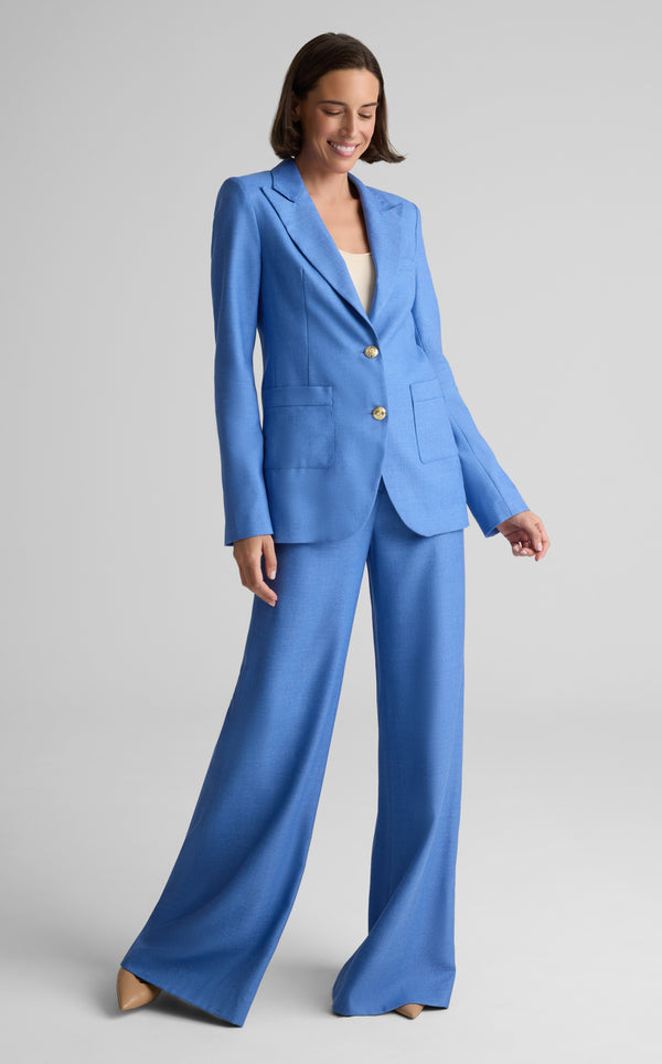 Antonia Jacket in Wool Silk Suiting