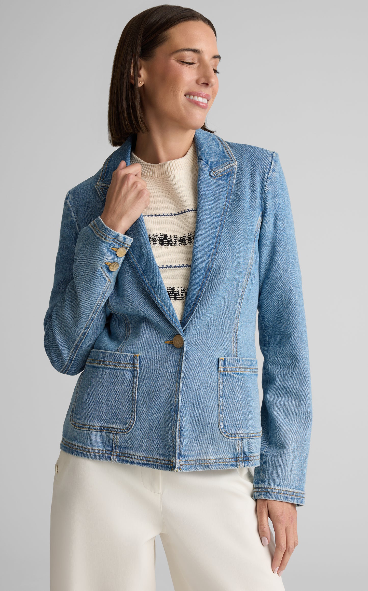 Noemi Jacket in Stretch Denim