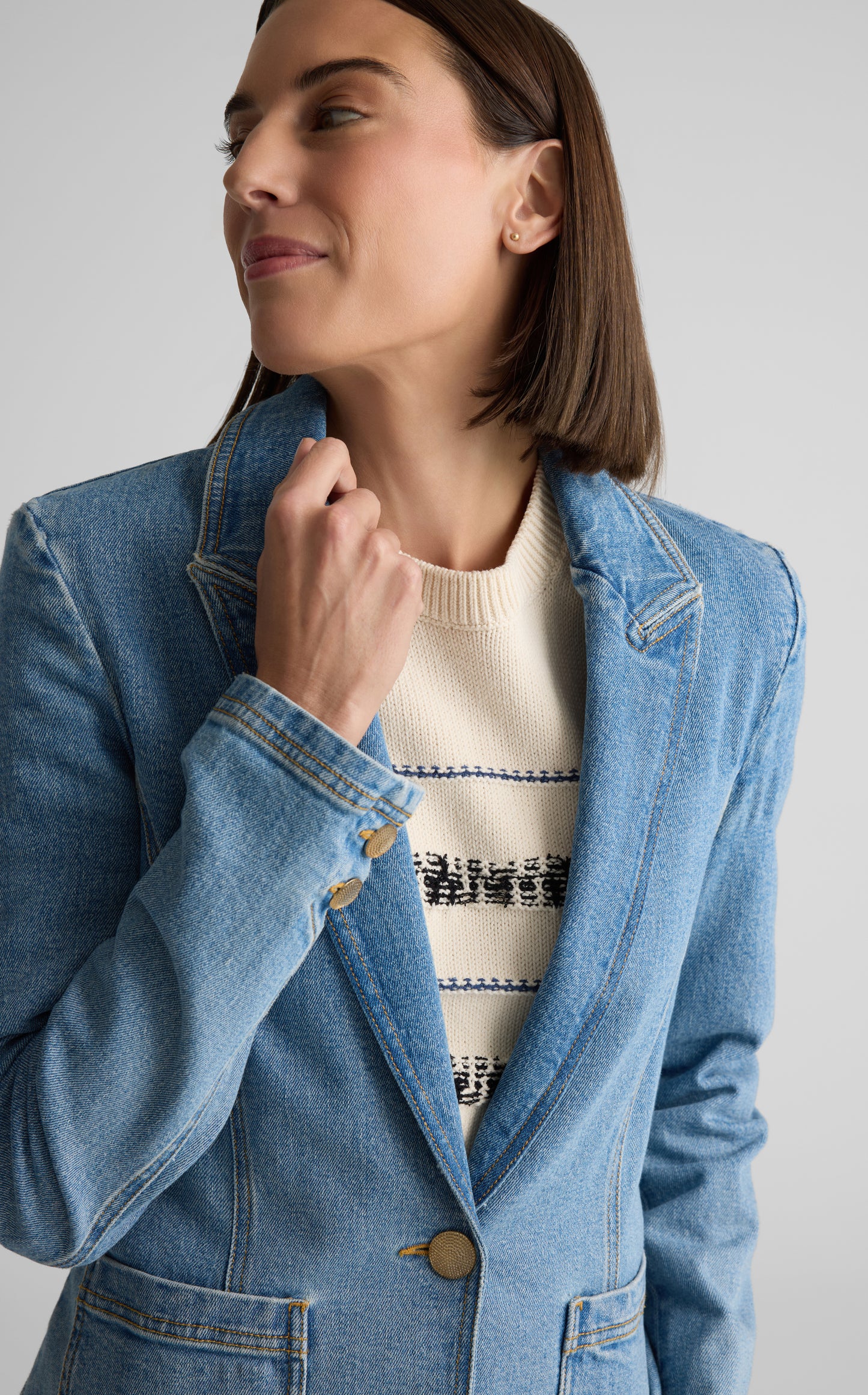Noemi Jacket in Stretch Denim