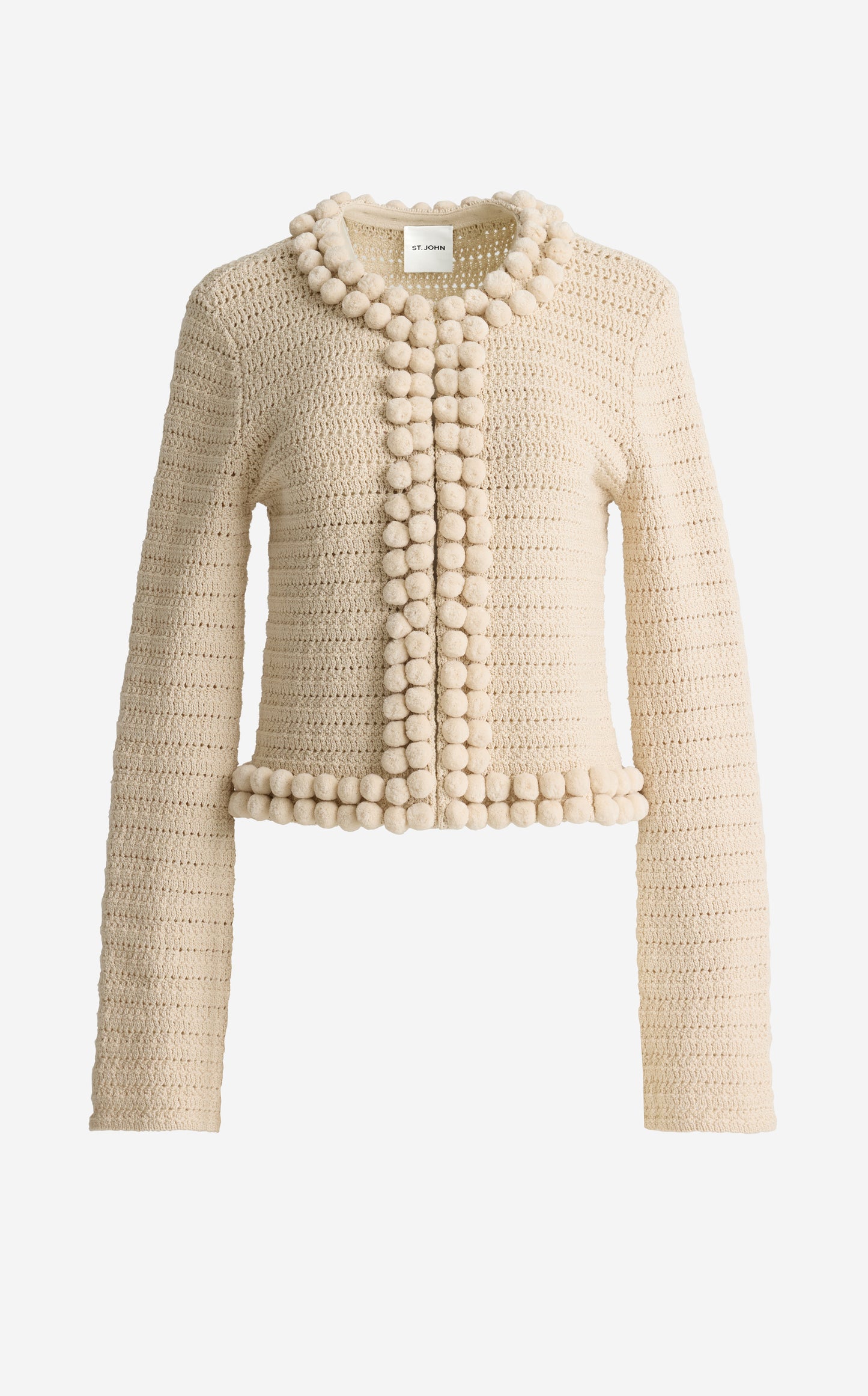 Helen Jacket In Artisinal Crochet Knit