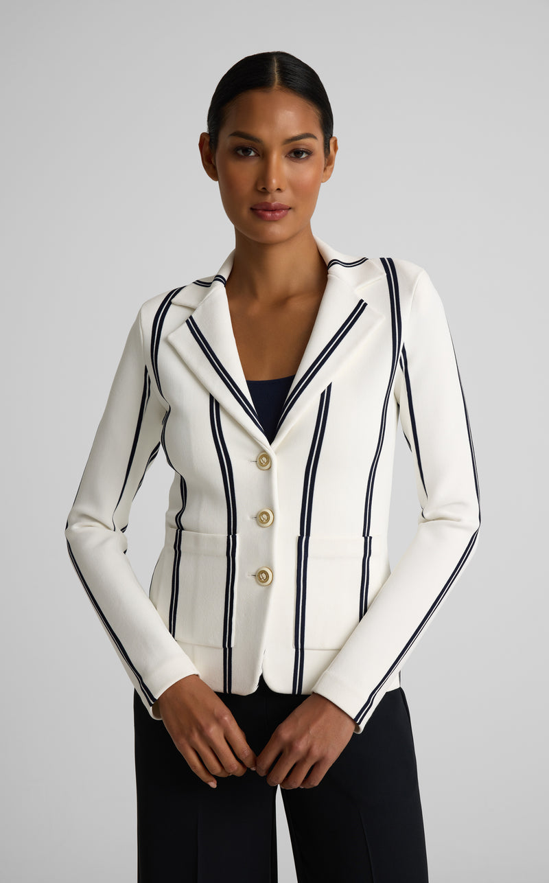 Carter Jacket In Roma Crepe Knit