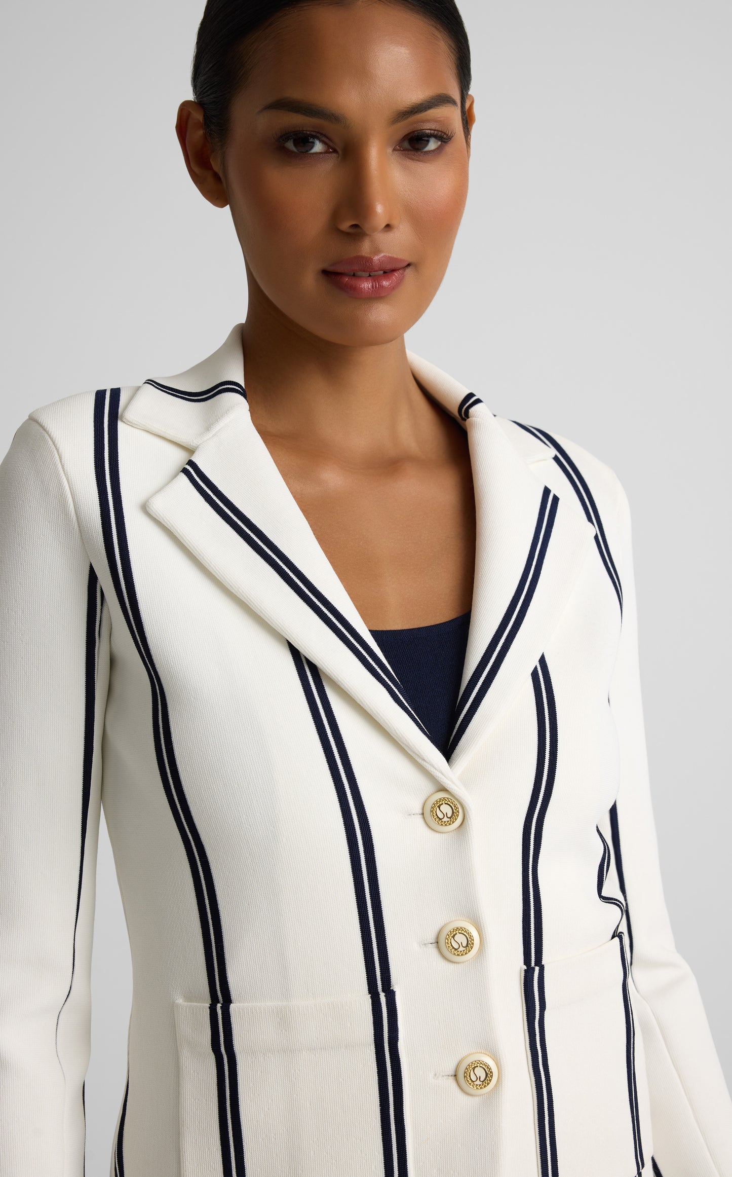 Carter Jacket In Roma Crepe Knit